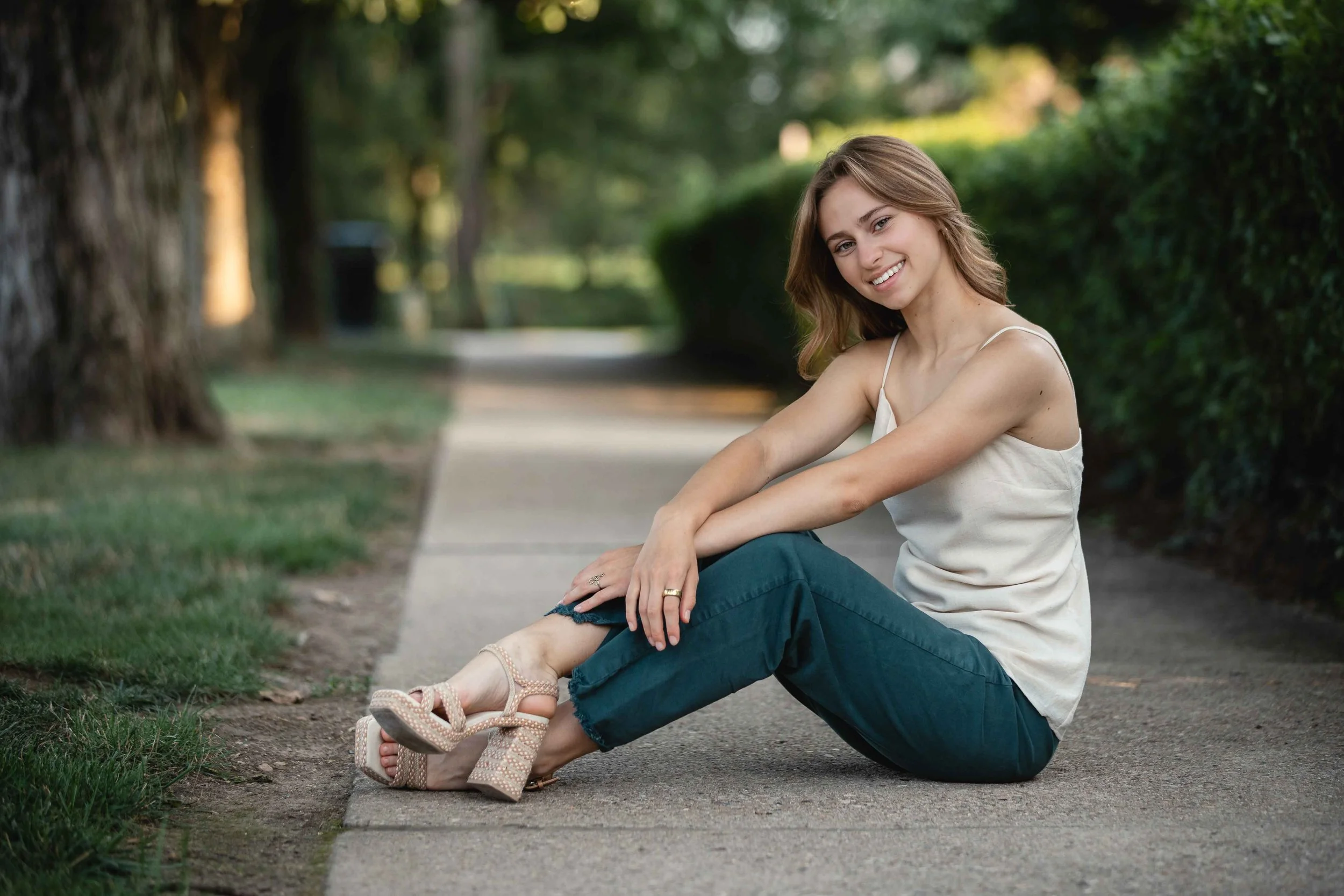 Downtown Gambier Senior Portrait Session.