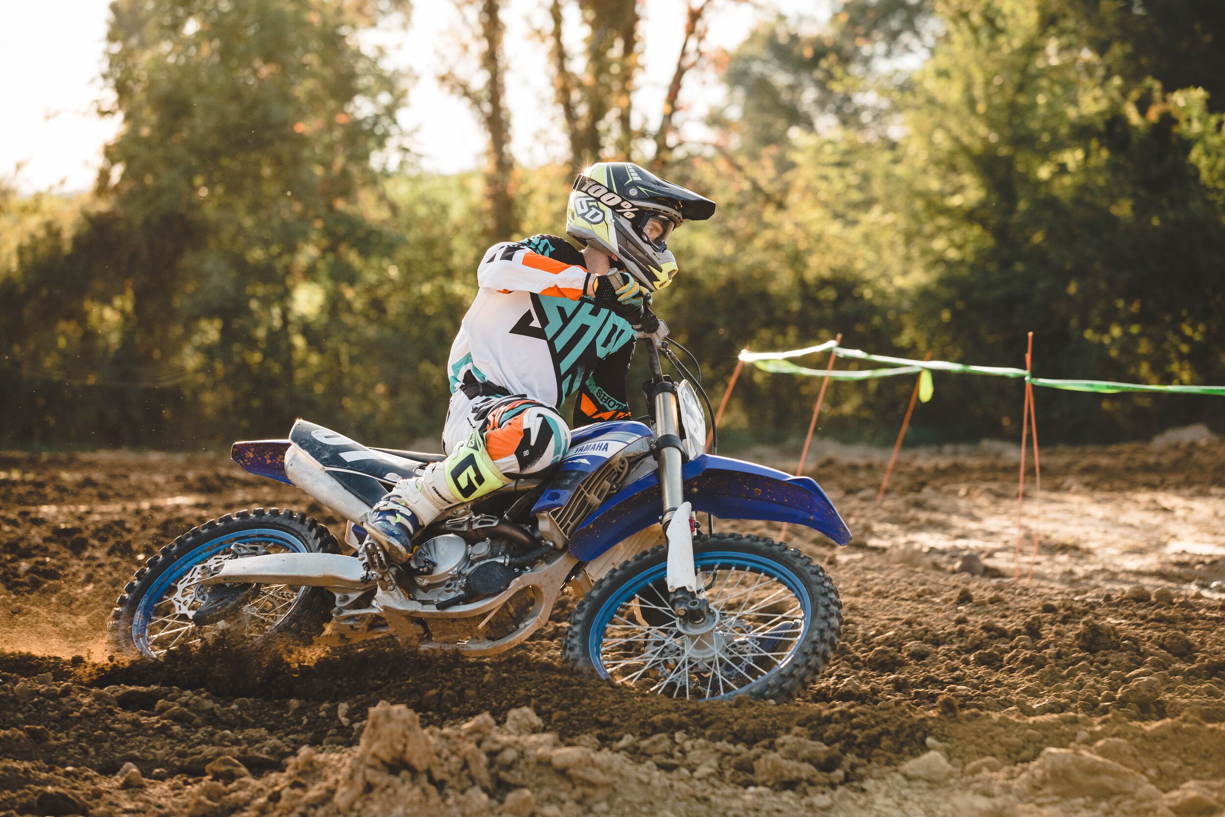 Motocross Rider in Golden Hour