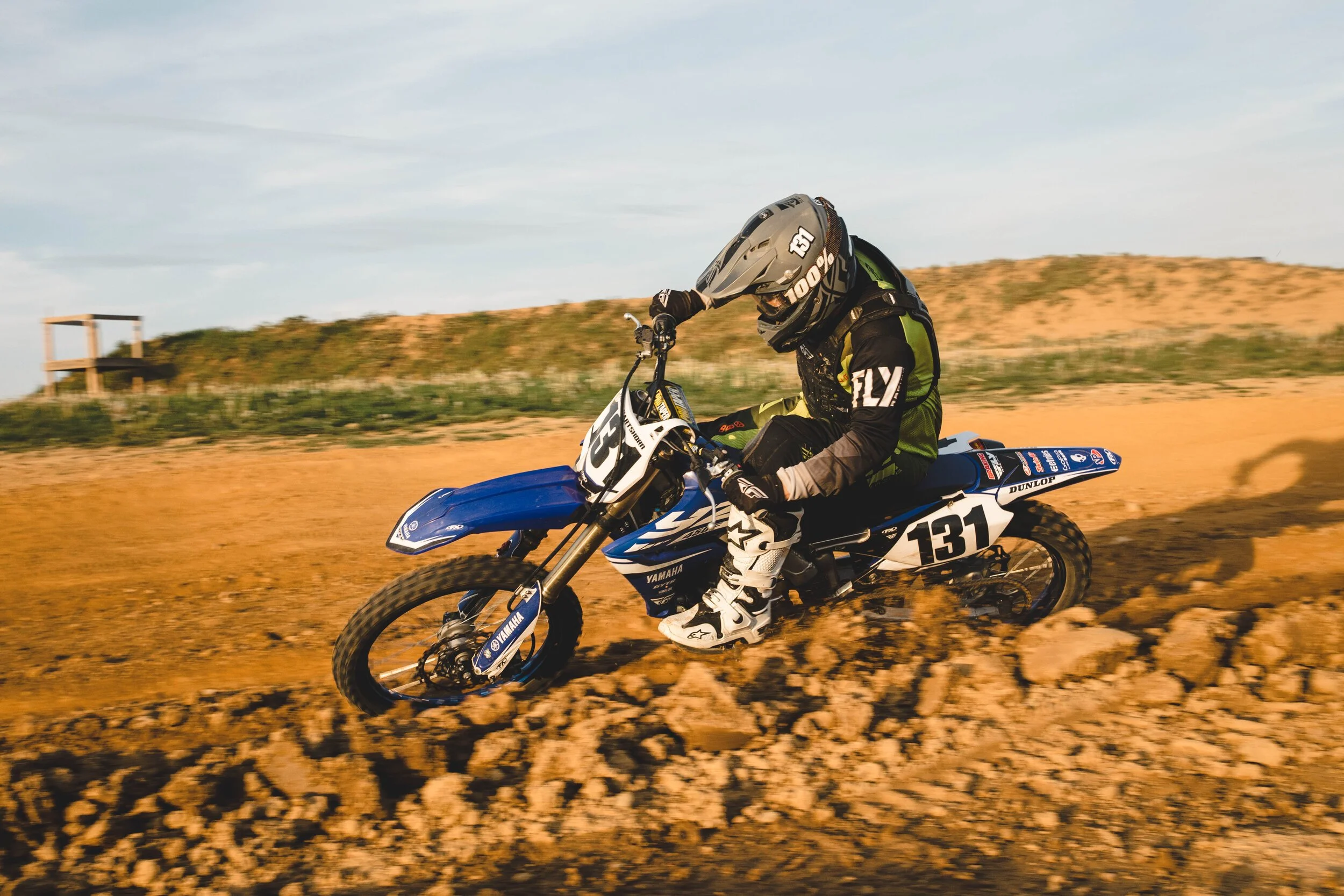 Motocross Rider on Hot Lap