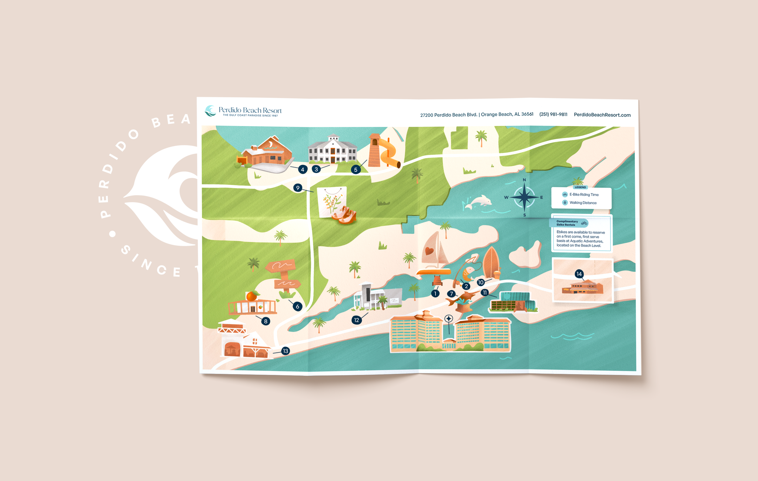 Perdido Beach Resort – Illustrated Maps