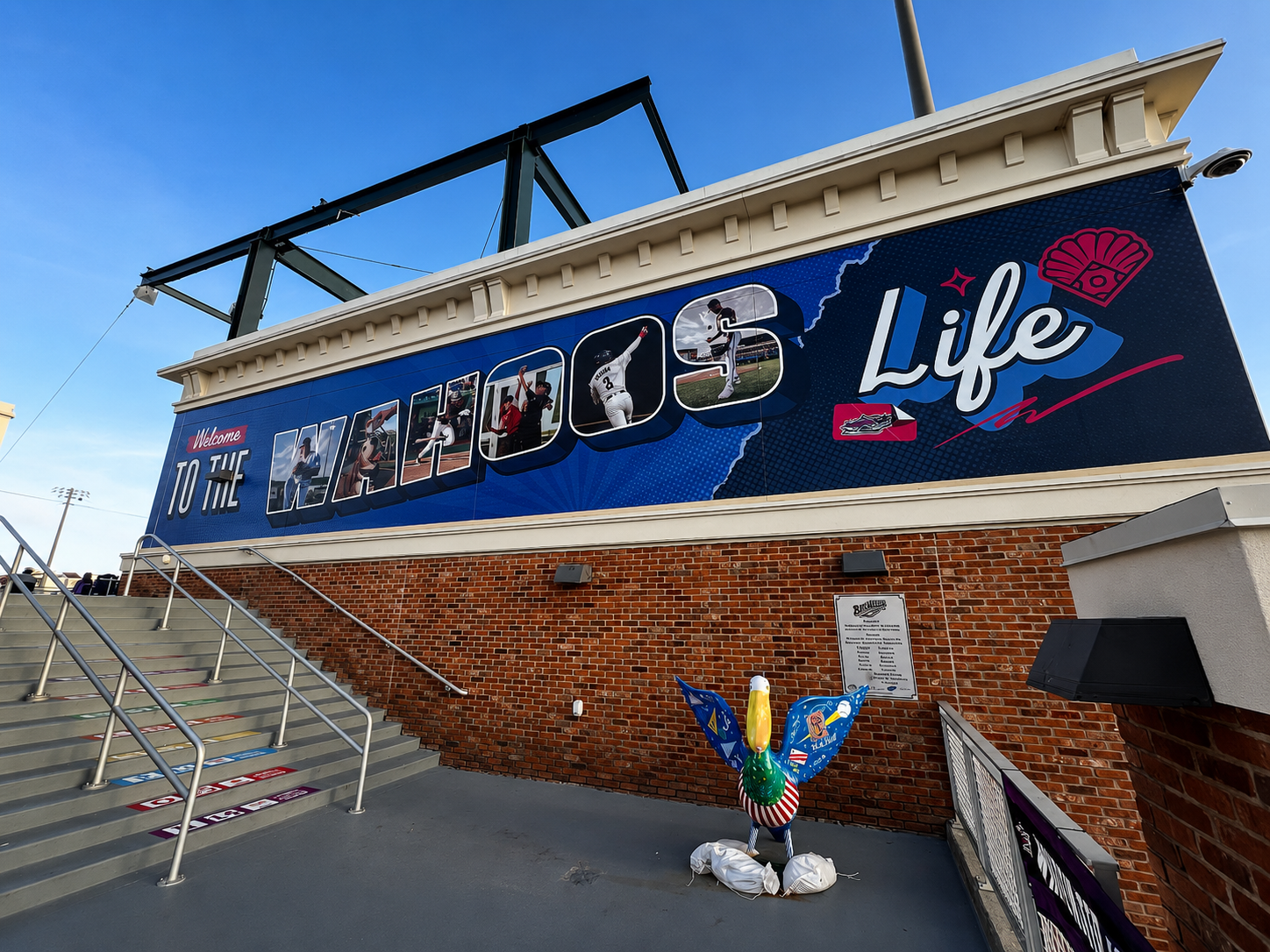 Blue Wahoos Stadium Murals