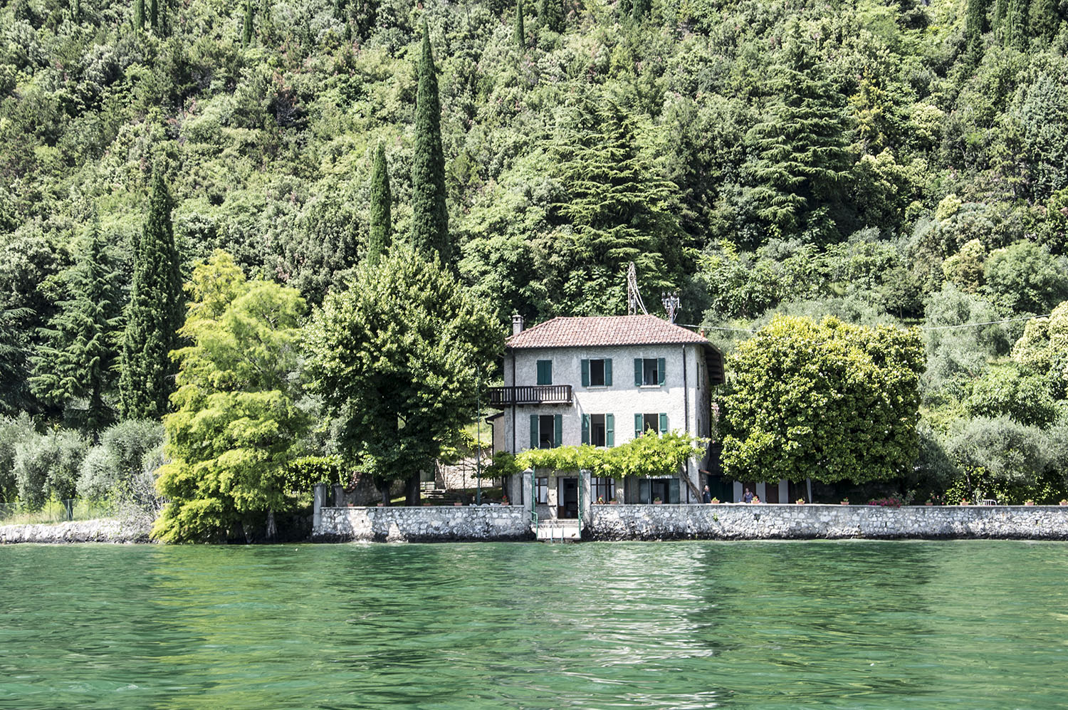 At home on the lake.