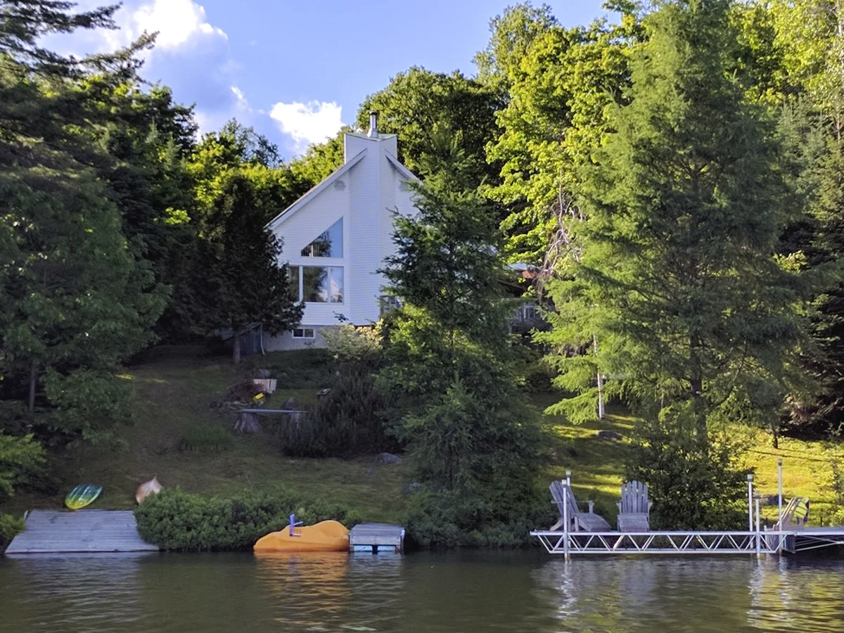 The dock is supplied with various watercraft for you to enjoy