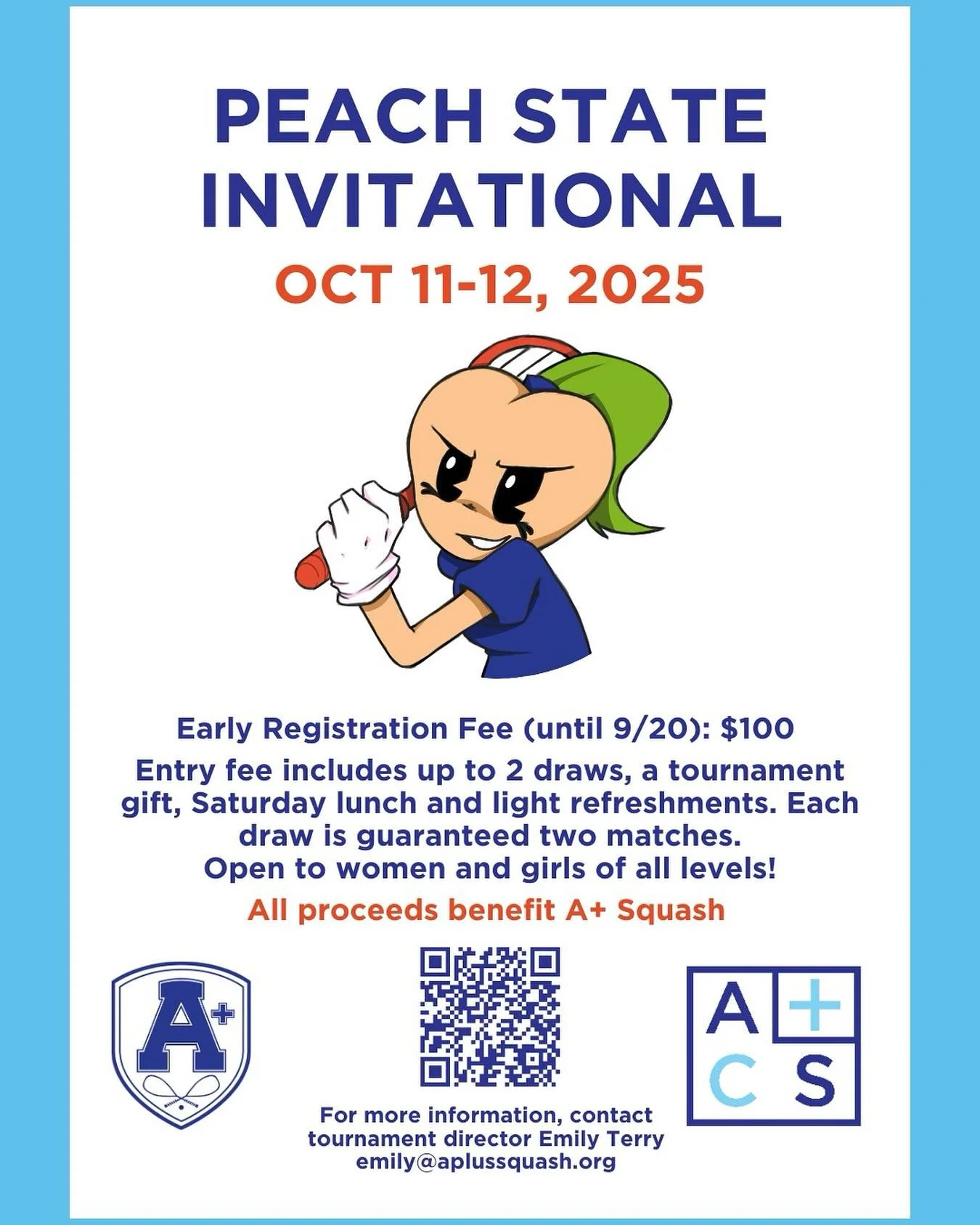 Calling all women &amp; girls! Join us for the 3rd annual Peach State Invitational 🍑 - a tournament that&rsquo;s all about community, competition &amp; fun! This tournament is open to women and girls of ALL levels!

🗓️ Saturday, October 11th - Sund