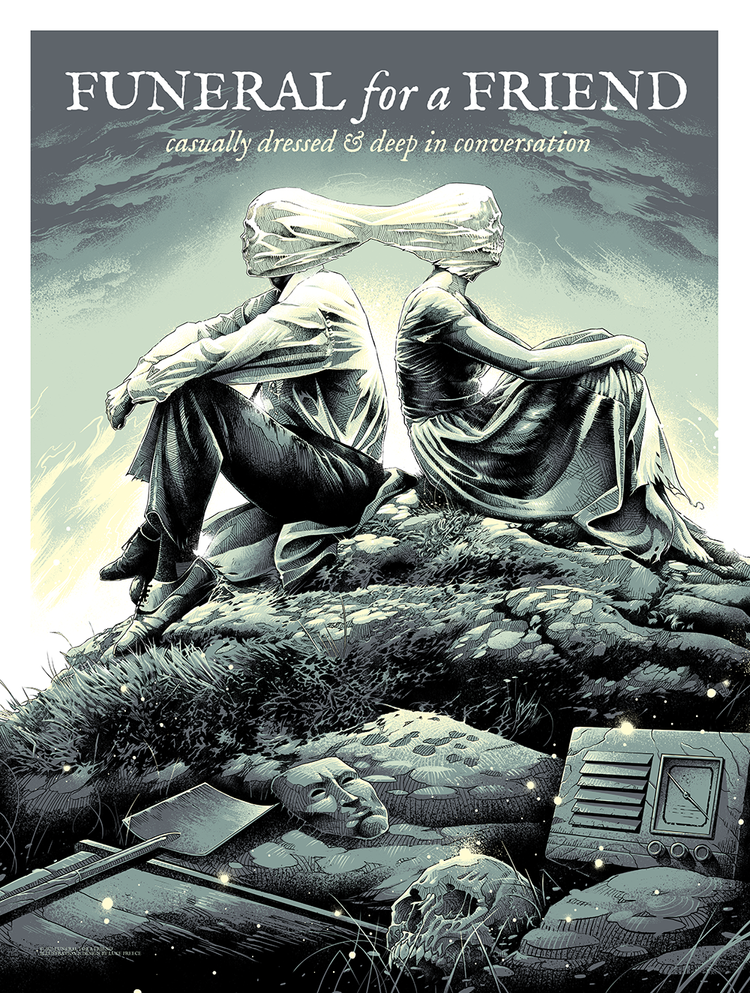 FUNERAL FOR A FRIEND - CASUALLY DRESSED - REGULAR EDITION  Luke Preece  Design & Illustration