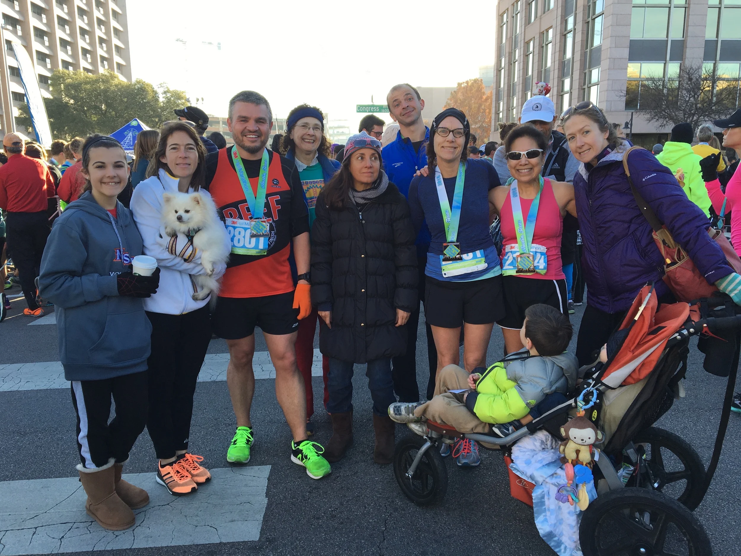Carmen Ayala-Troncoso (above bundled up with her runners at 3M Half) I coach: 5K-Half Marathon Background: I have been running/racing for 40 yrs. I love being in shape to race, but mostly I run for health and the quality of life that that it gives me. Keeps me happy. Years Coaching & Philosophy: 32 yrs; My main goals are, to keep runners healthy via individual plans that makes sense to keep them committed to their goals, and lastly keep them motivated with fun and challenging workouts. Best advice for new Rogues: Have realistic goals (short and long term). Anything worth doing takes years of practice. Most memorable run/race: Olympic Trials 1996...but every race has it's charm and meaning. Interesting fact: I also do pottery and have a masters in Exercise Physiology for UT.