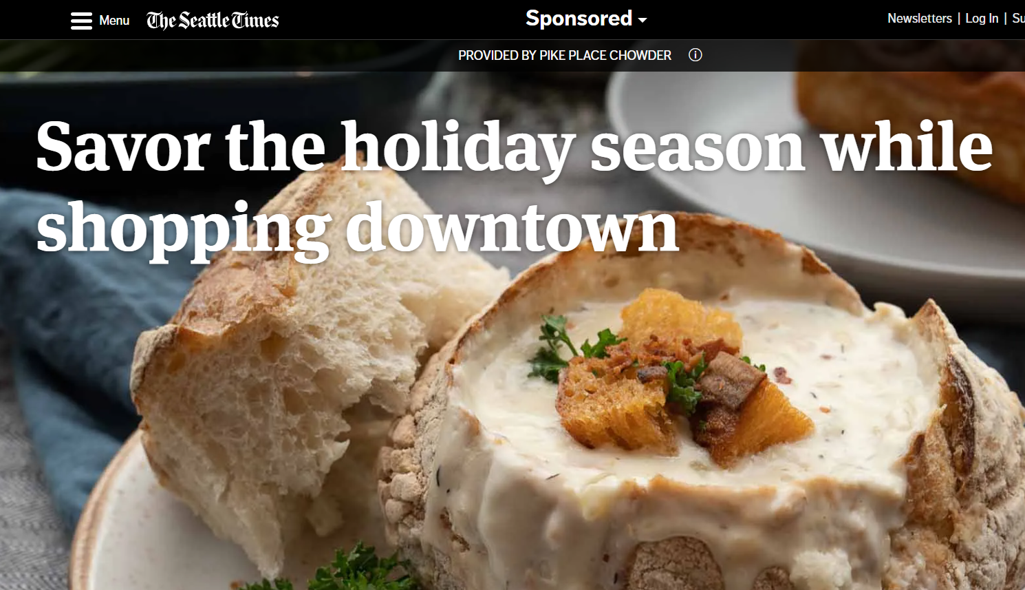 Seattle Times: Savor the holiday season while shopping downtown