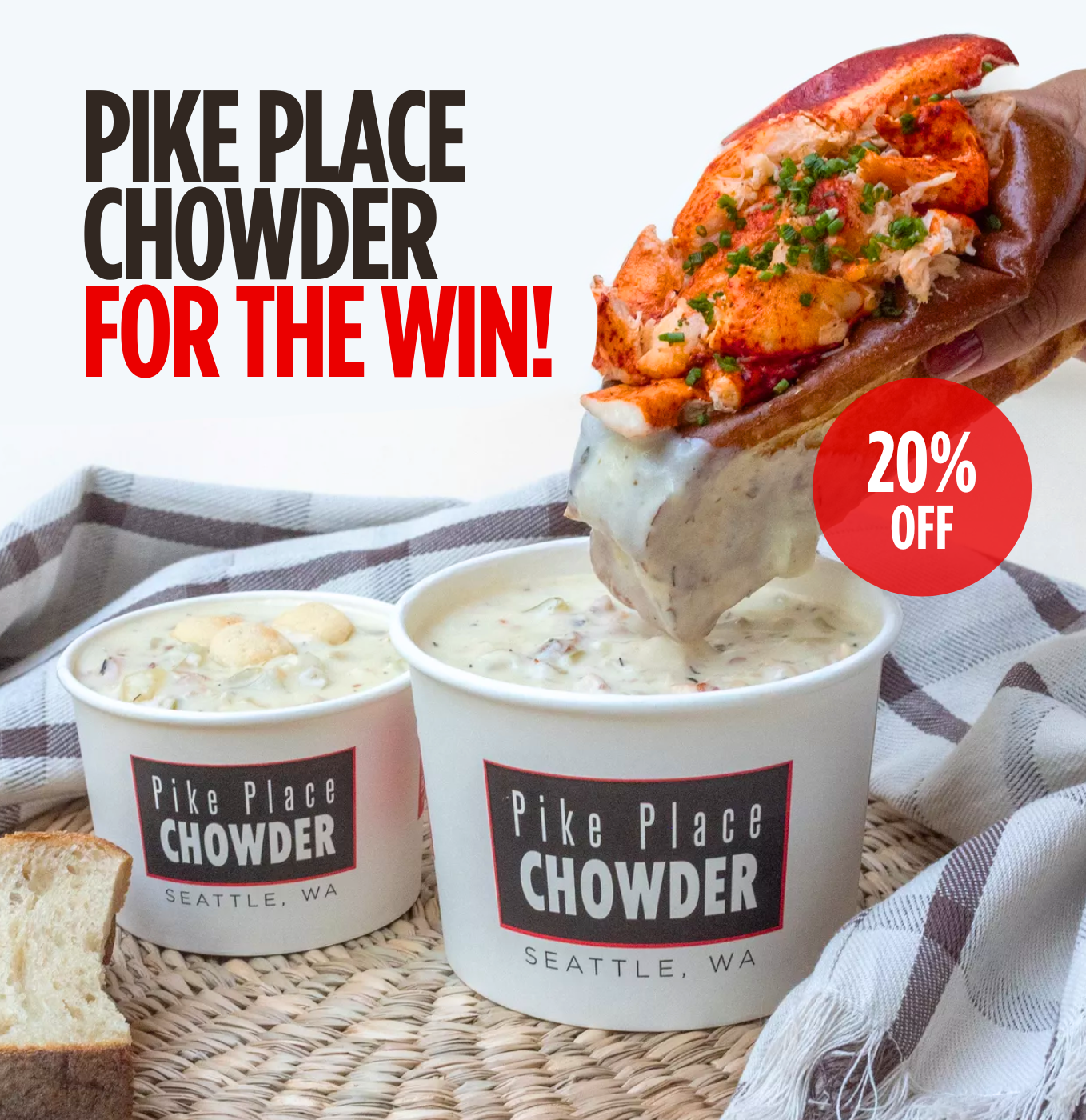 20% Off Pike Place Chowder on Goldbelly 