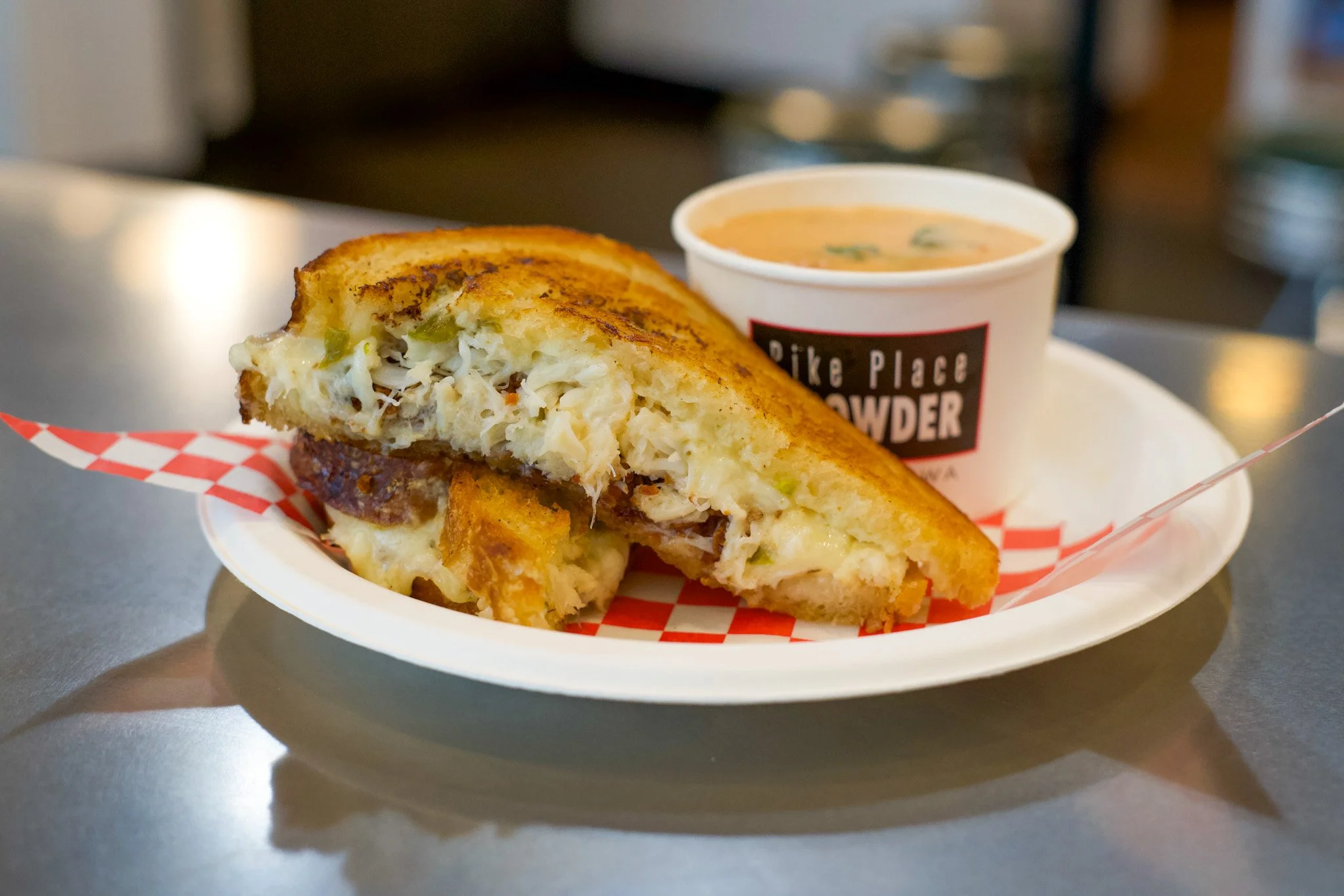 NEW SPECIAL: Dungeness Crab Grilled Cheese + Cup of Chowder