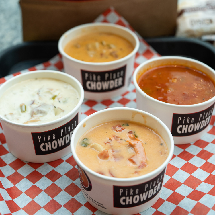 THE TRY GUYS Enjoying Pike Place Chowder