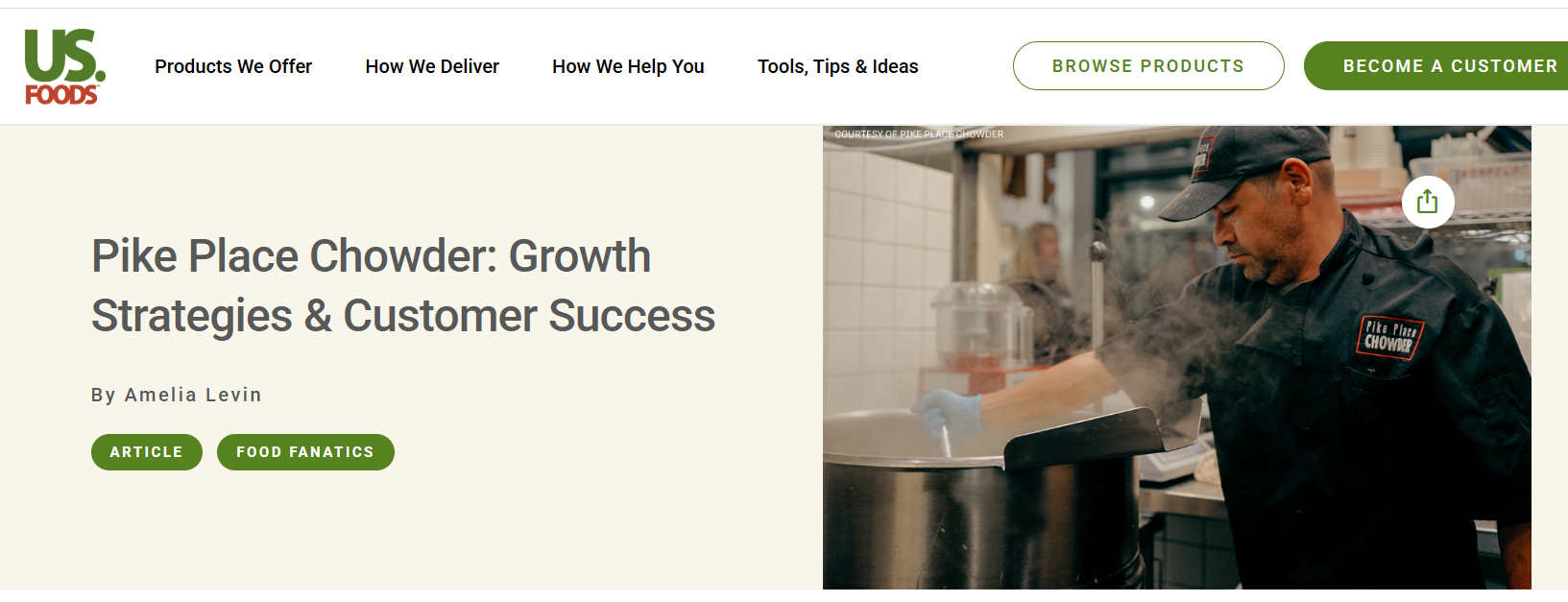 US Foods: How Pike Place Chowder Scaled Without Cutting Corners