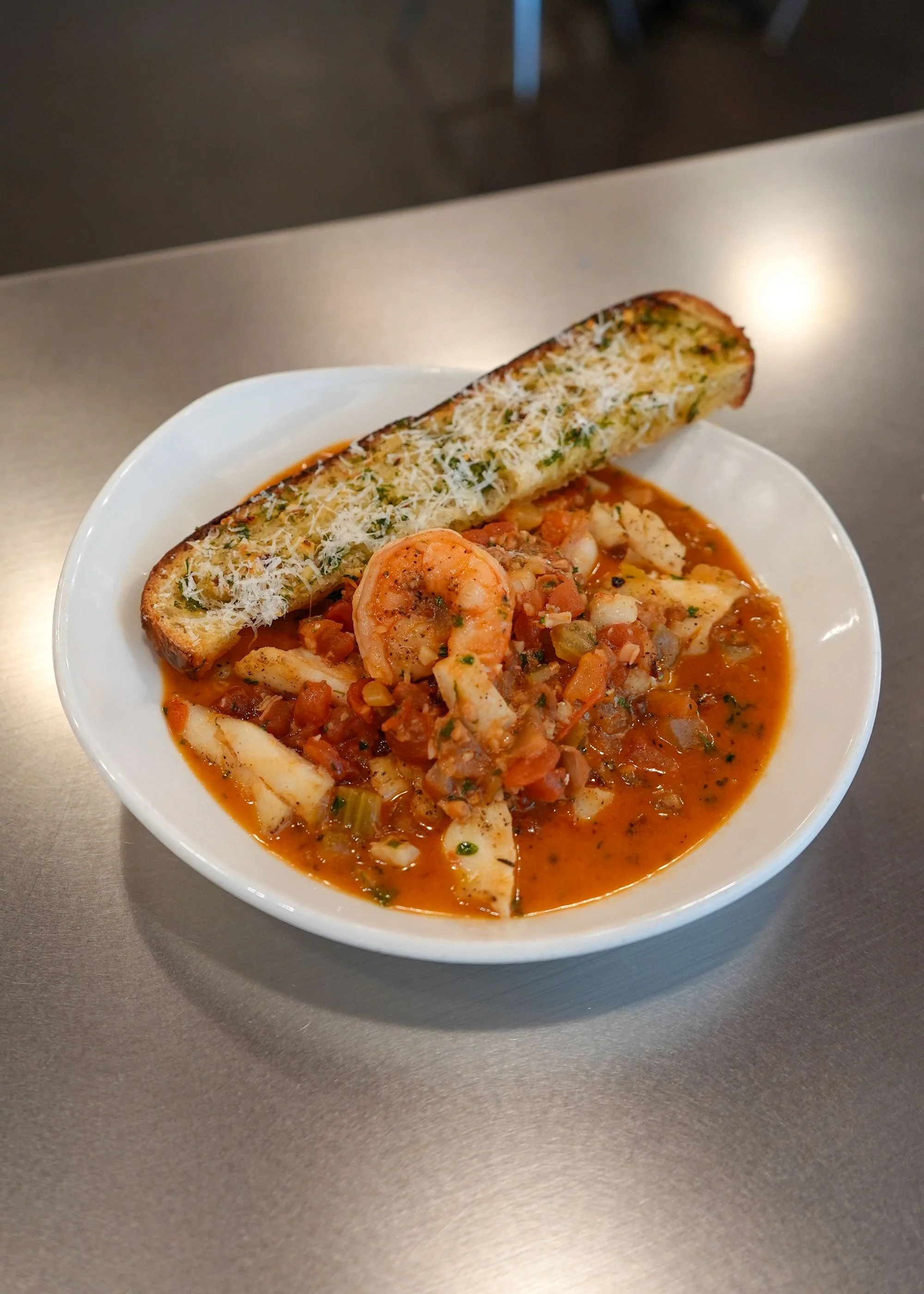 Fresh Halibut Cioppino for Seattle Restaurant Week