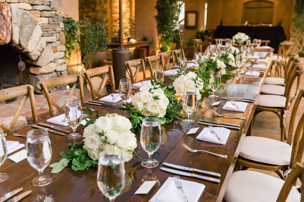 Wedding tablescape at The Country Club at DC Ranch in Scottsdale, Arizona