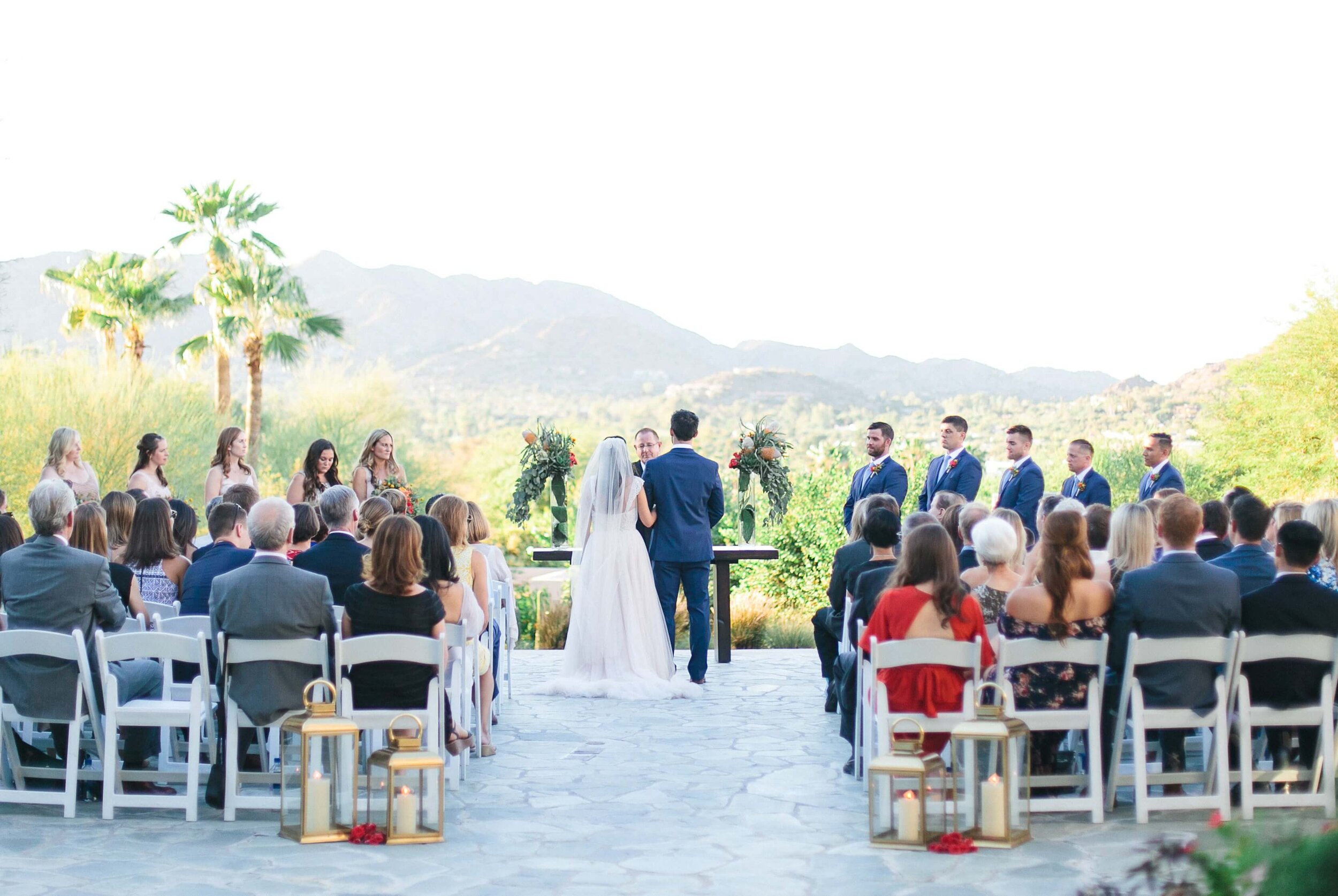 Wedding ceremony site at Sanctuary Camelback Mountain Resort in Paradise Valley, Arizona