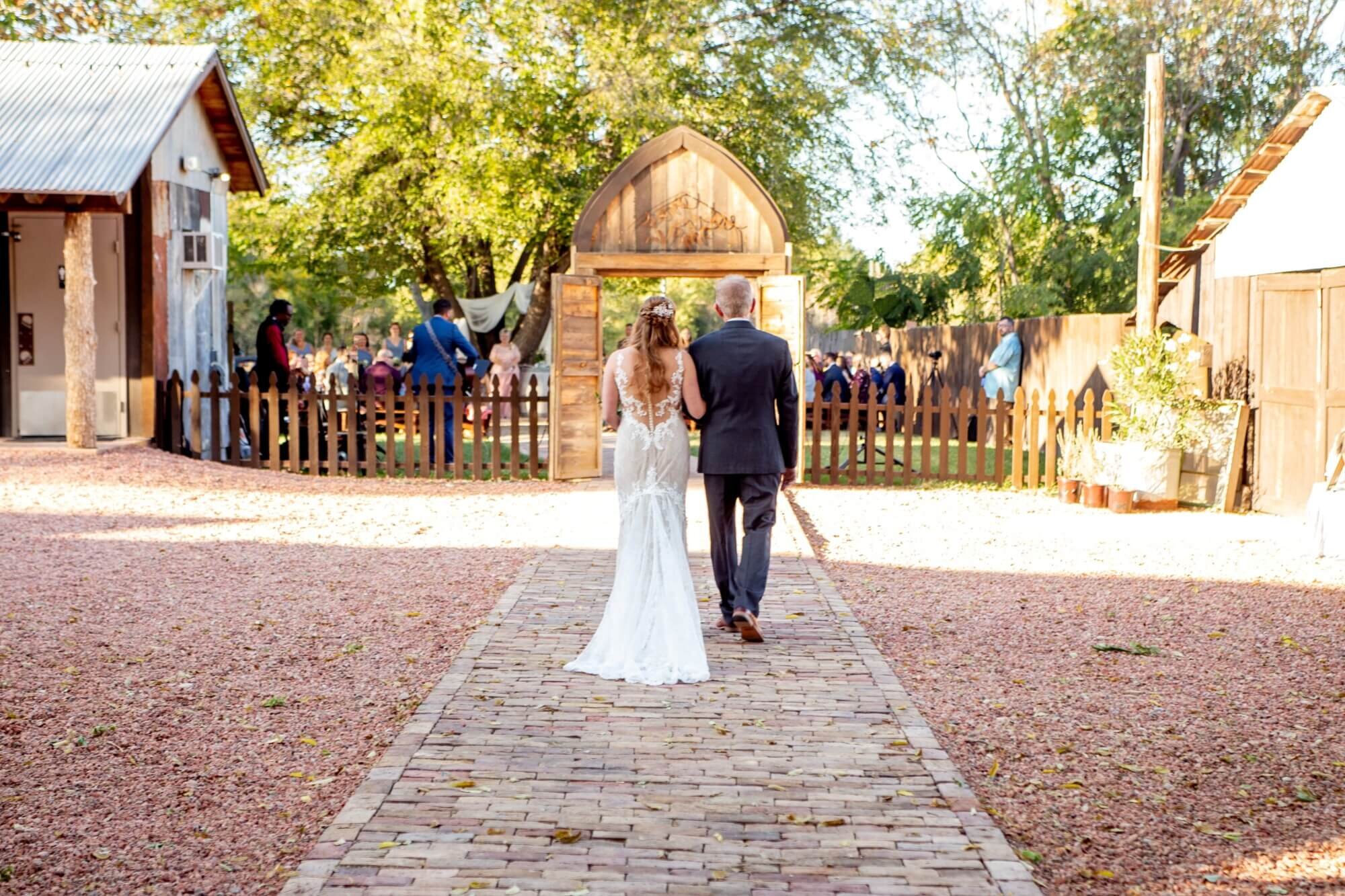 Ceremony site at The Barn at UVX Rustic Ranch in Cottonwood, Arizona