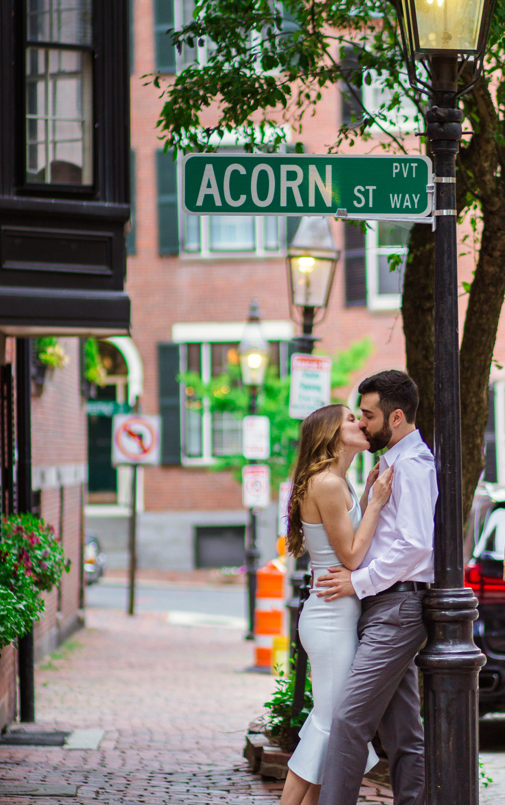 Acorn Street Engagement Session ~ Andrew & Nicole - Boston MA