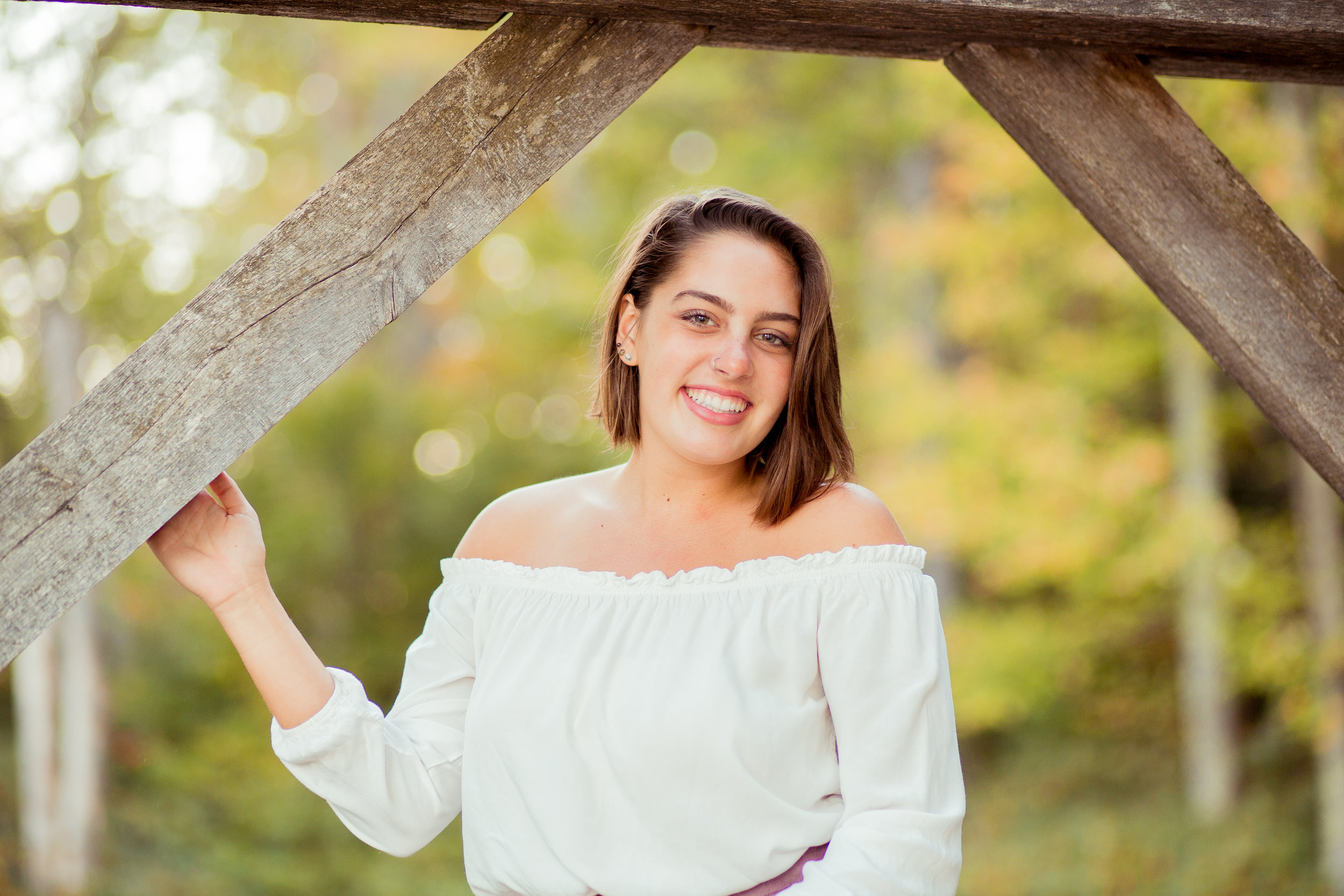 Fall Senior Session at Moore State Park Paxton MA