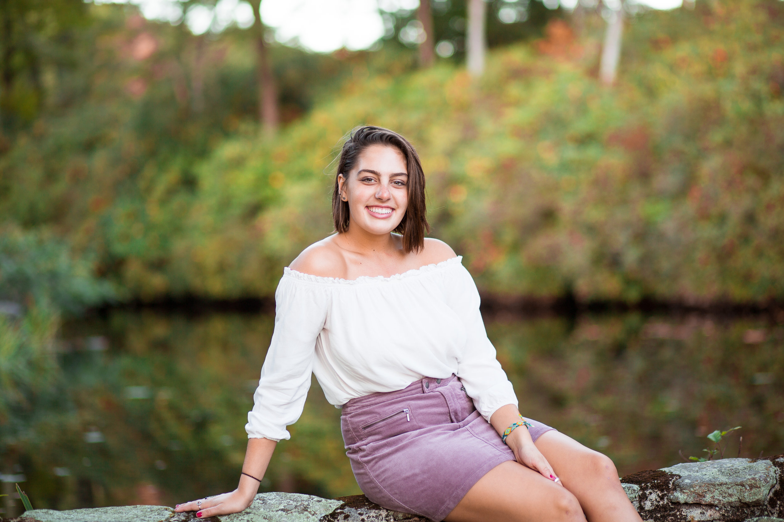 Fall Senior Session at Moore State Park Paxton MA