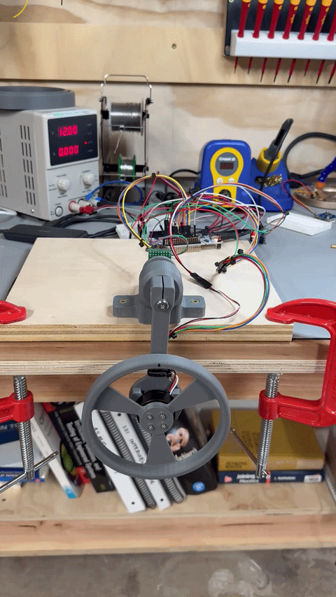 Completed reaction wheel pendulum