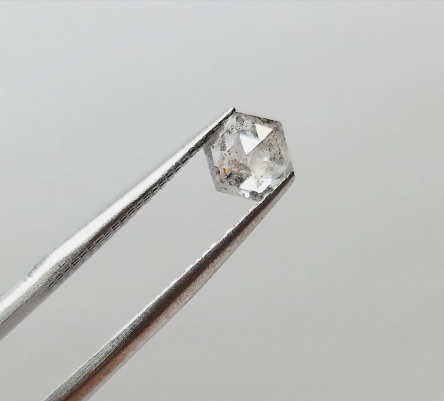 Malka geometric rose cut diamonds