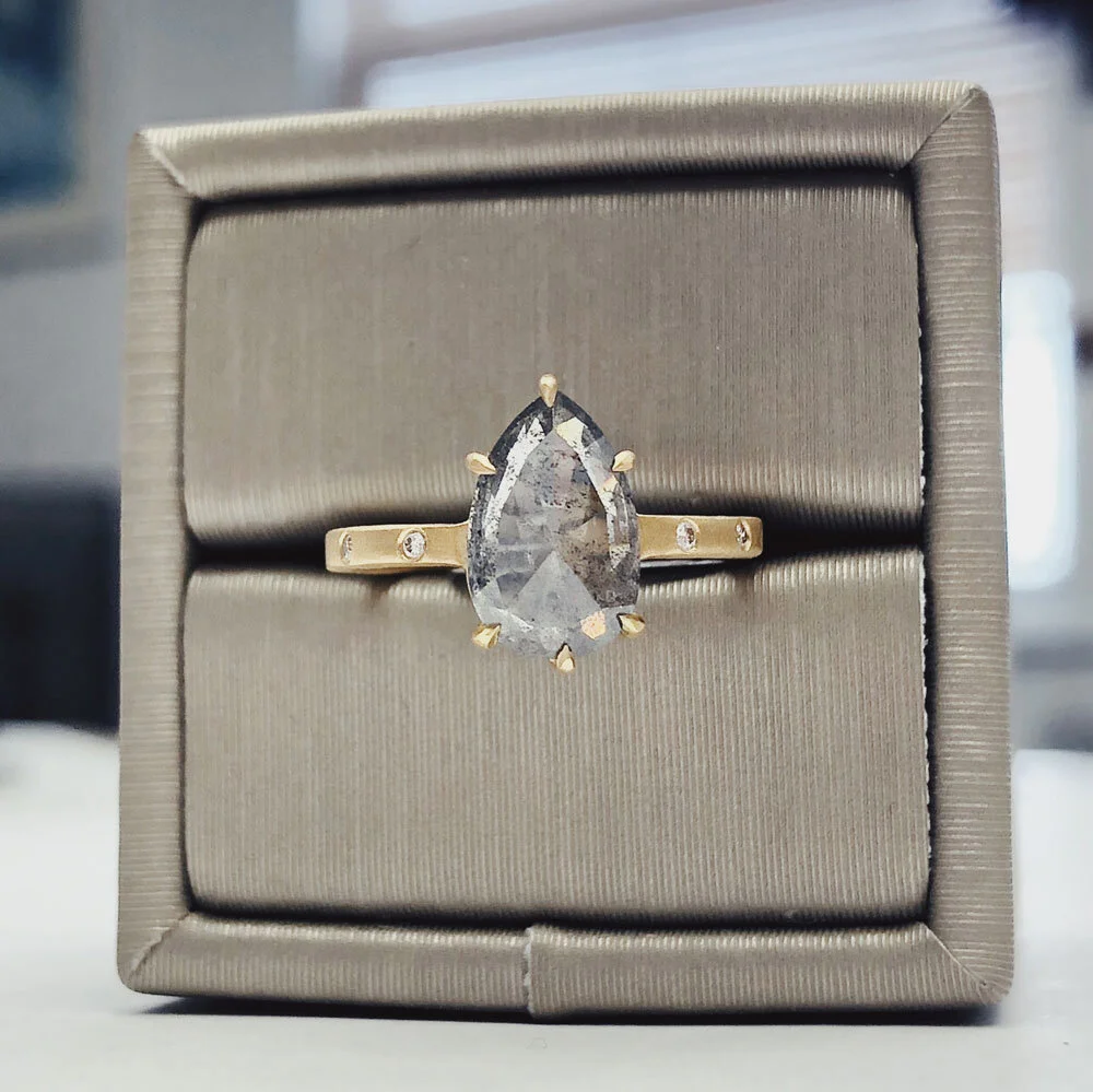 Grey Diamonds Engagement Fad or a New Classic?