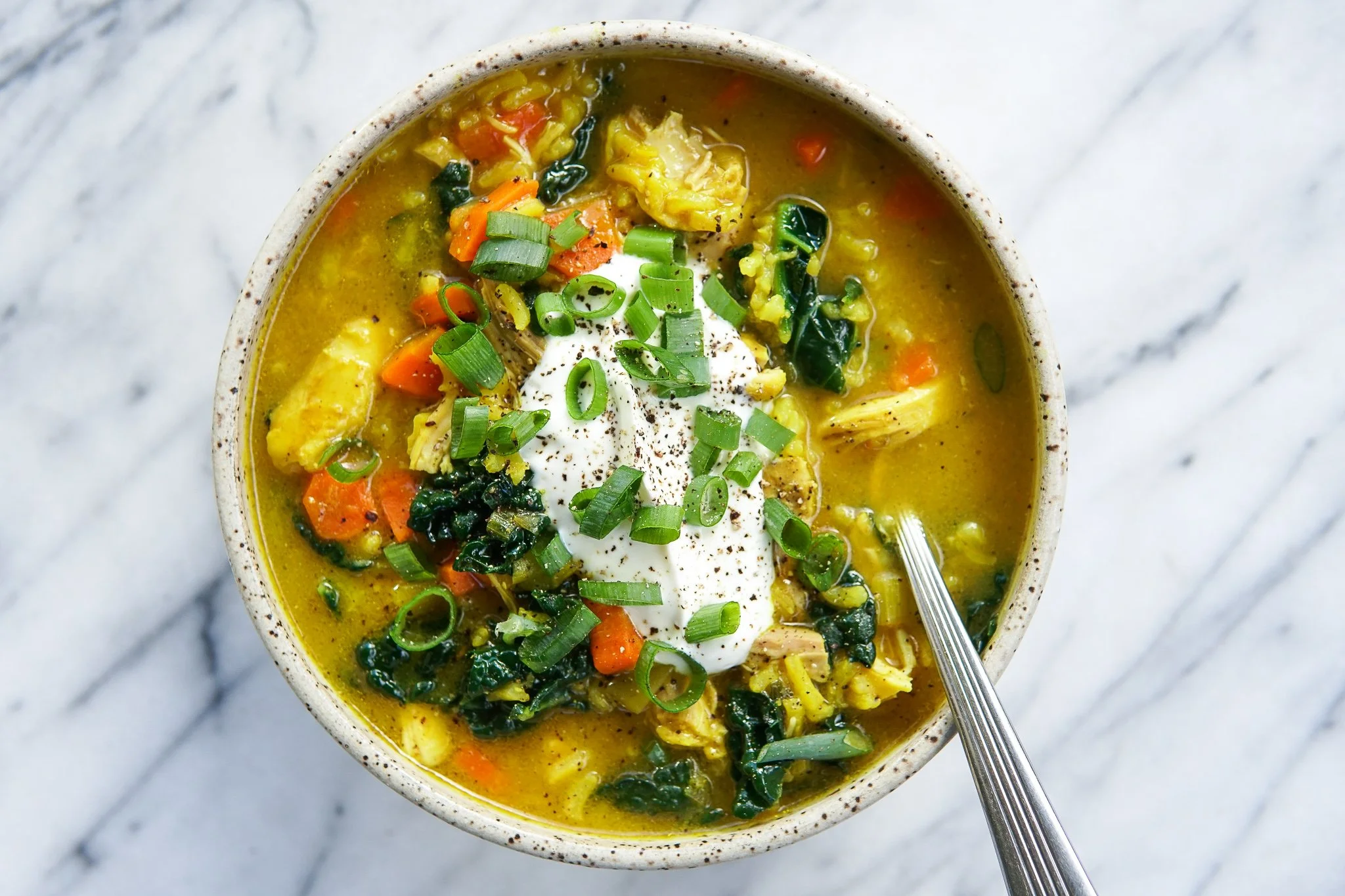 Turmeric Ginger Chicken + Rice Soup — Natalie Cooks
