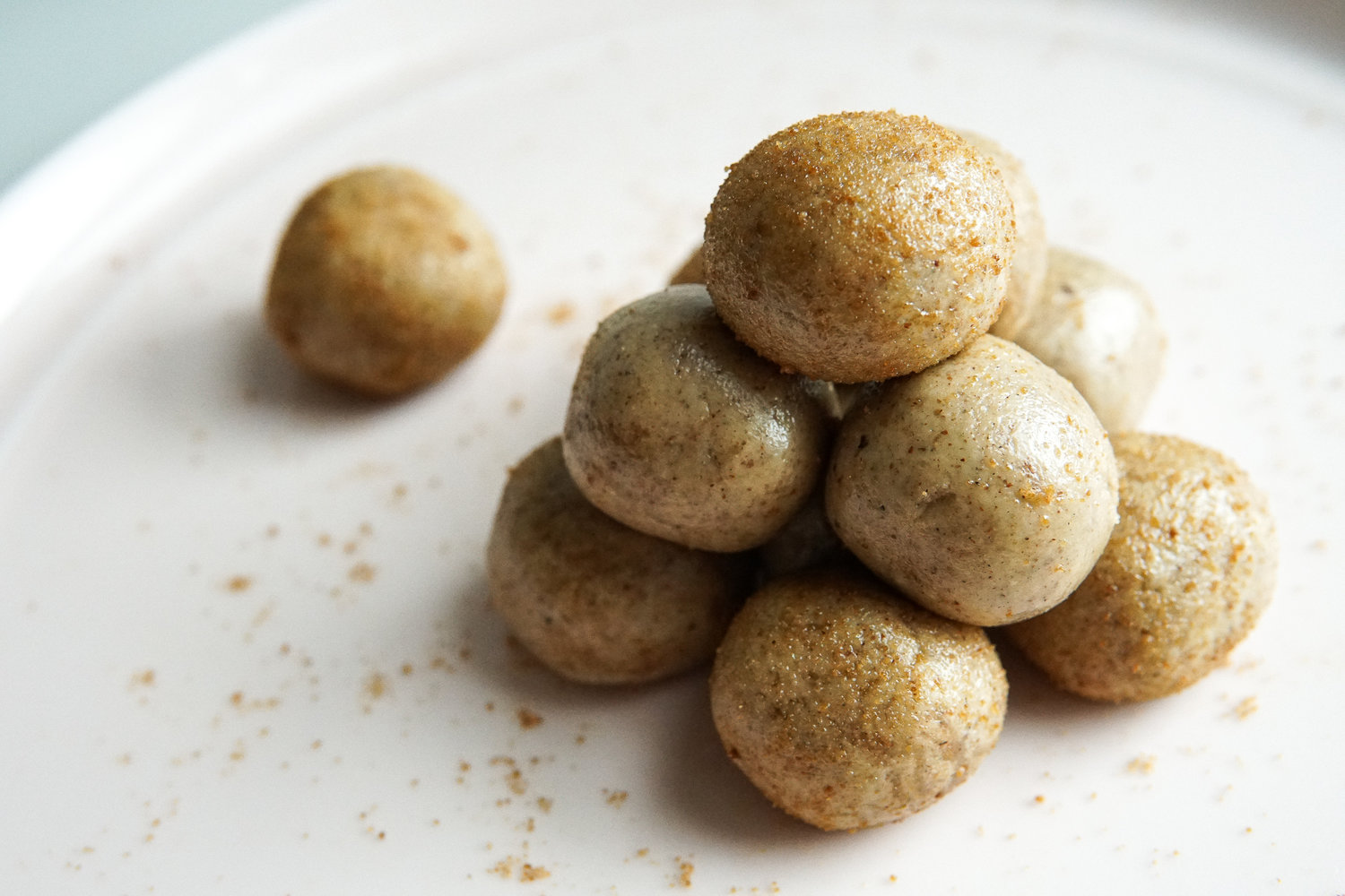 Cardamom Tahini Snickerdoodle Balls