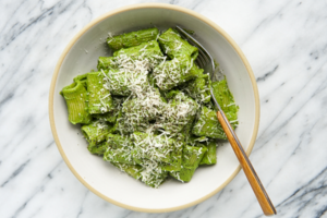 Rigatoni with Broccoli Kale Sauce