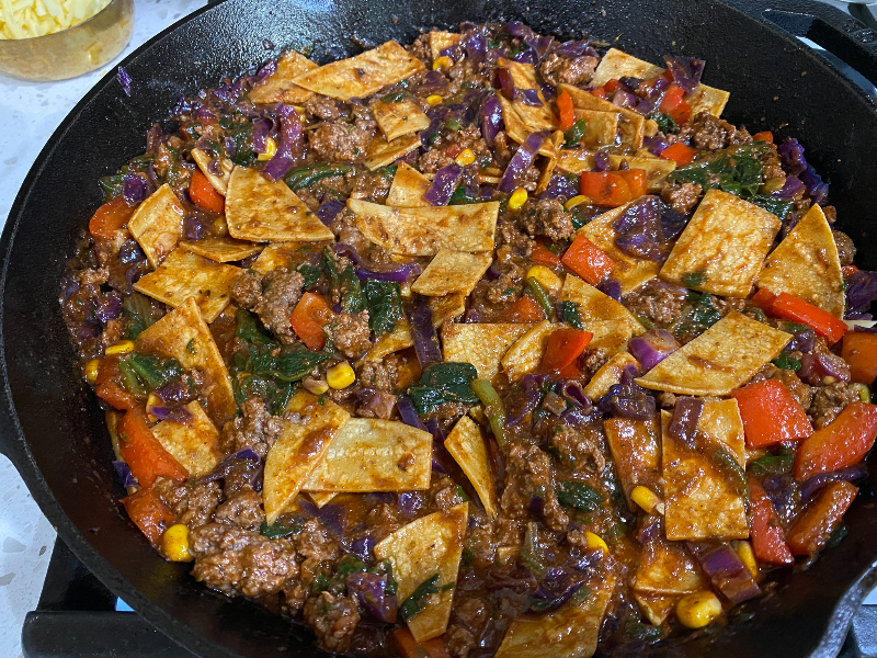 Easy Skillet Enchiladas — Natalie Cooks