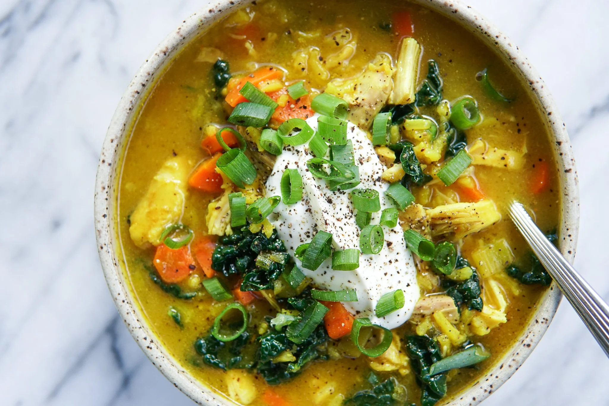 Turmeric Ginger Chicken + Rice Soup — Natalie Cooks