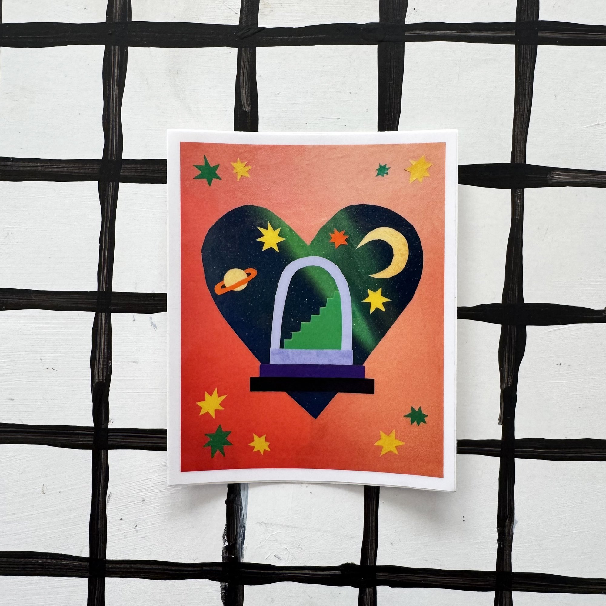 The Heart is A Universe Sticker