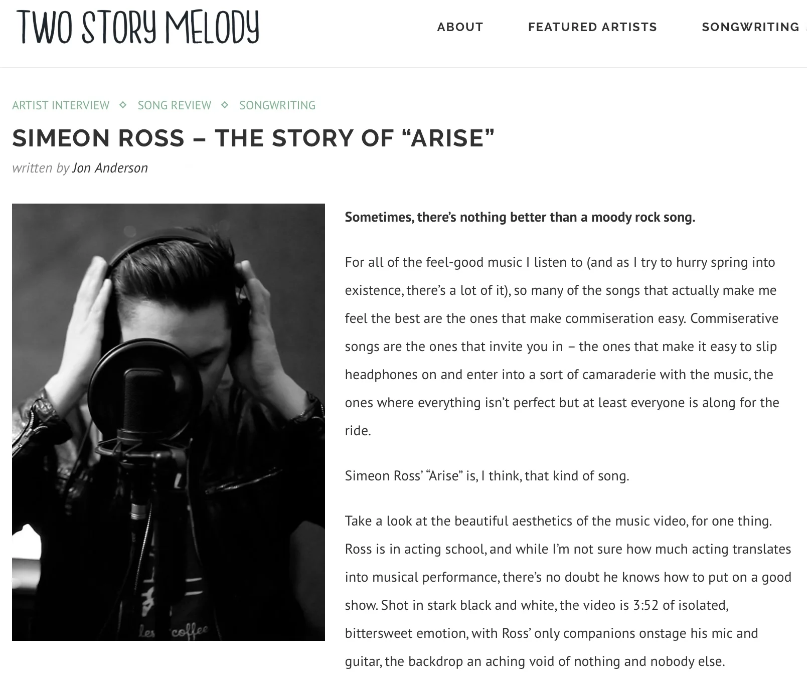 Two Story Melody - Interview