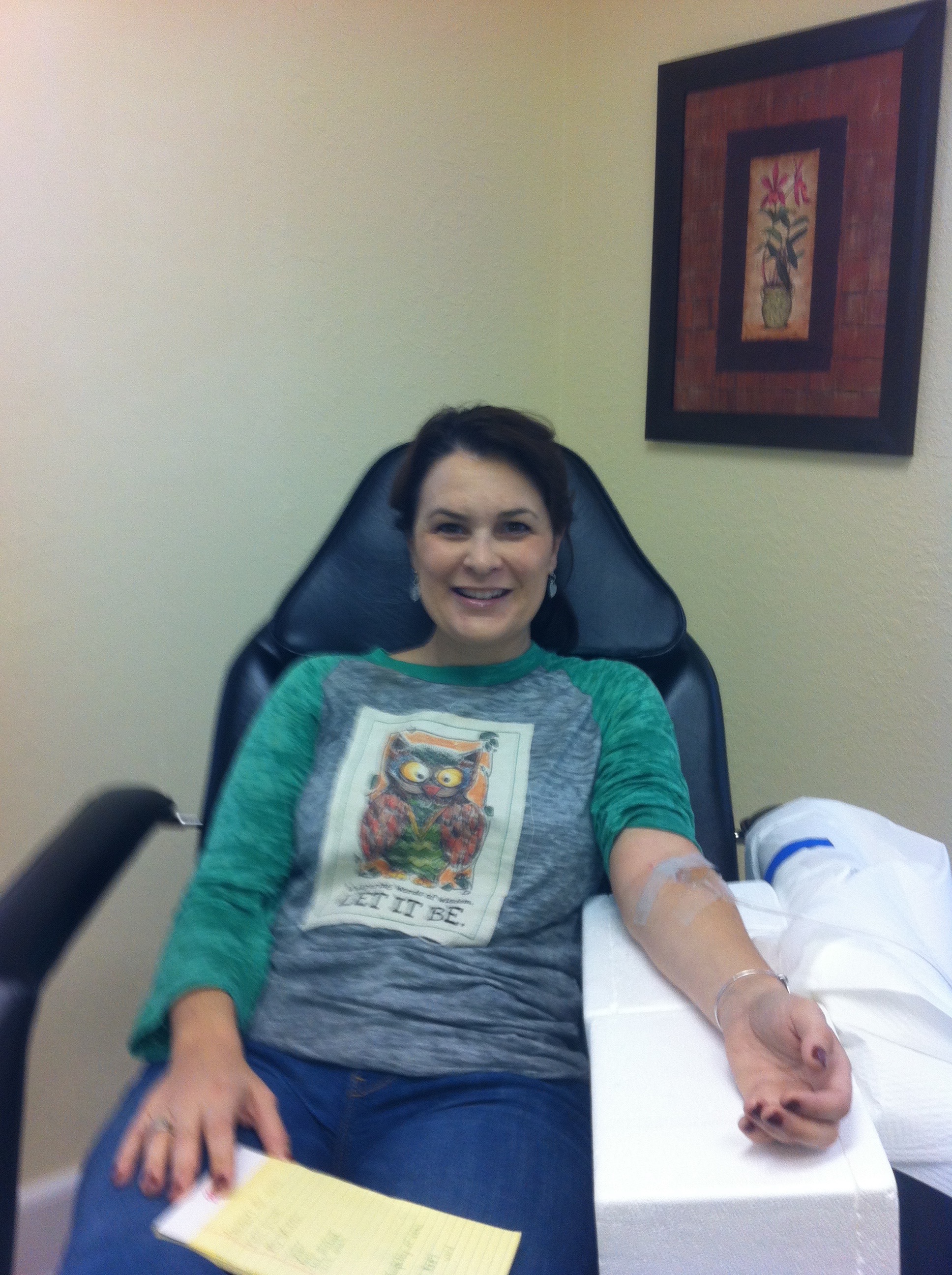 Receiving IV nutritional therapy