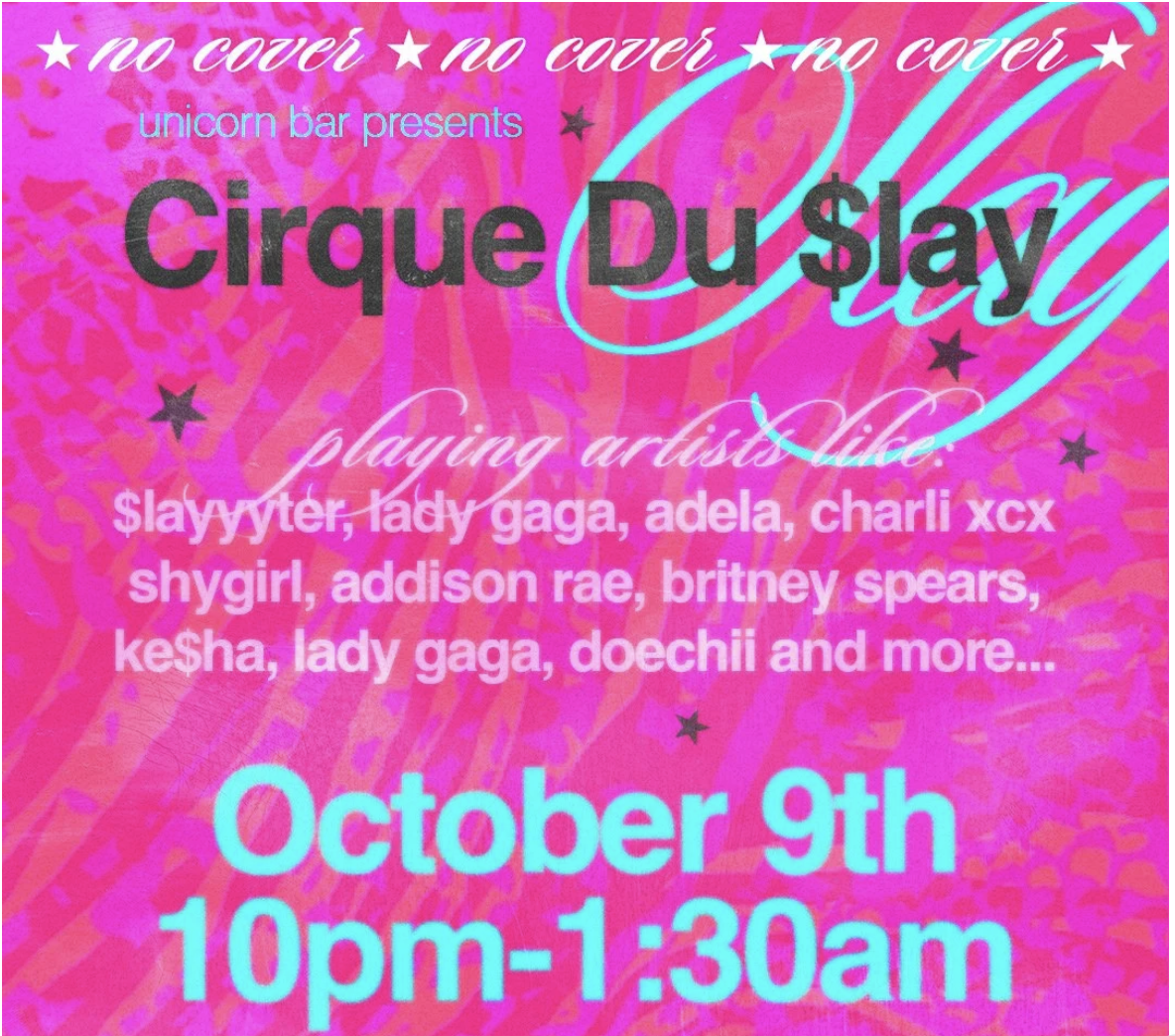 CIRQUE DU SLAY | FRIDAY @ 10 PM 