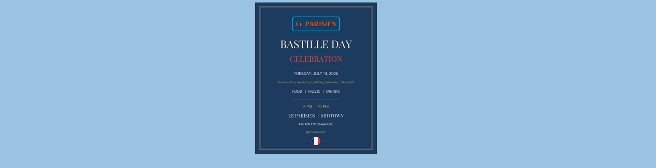 Le_Parisien Restaurant Bastille Day Celebration
