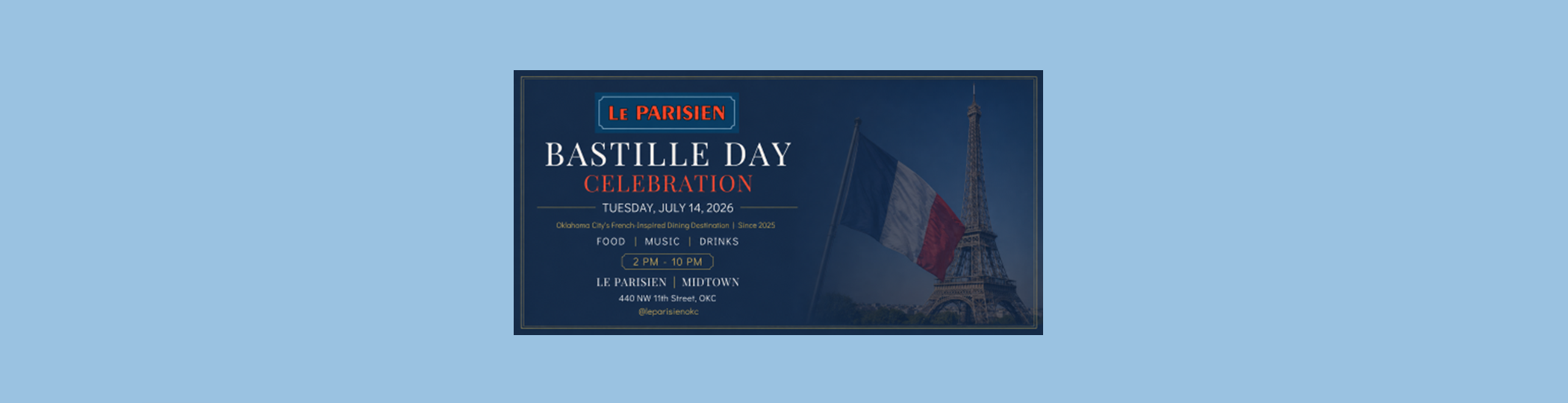 Le_Parisien Restaurant Bastille Day Celebration