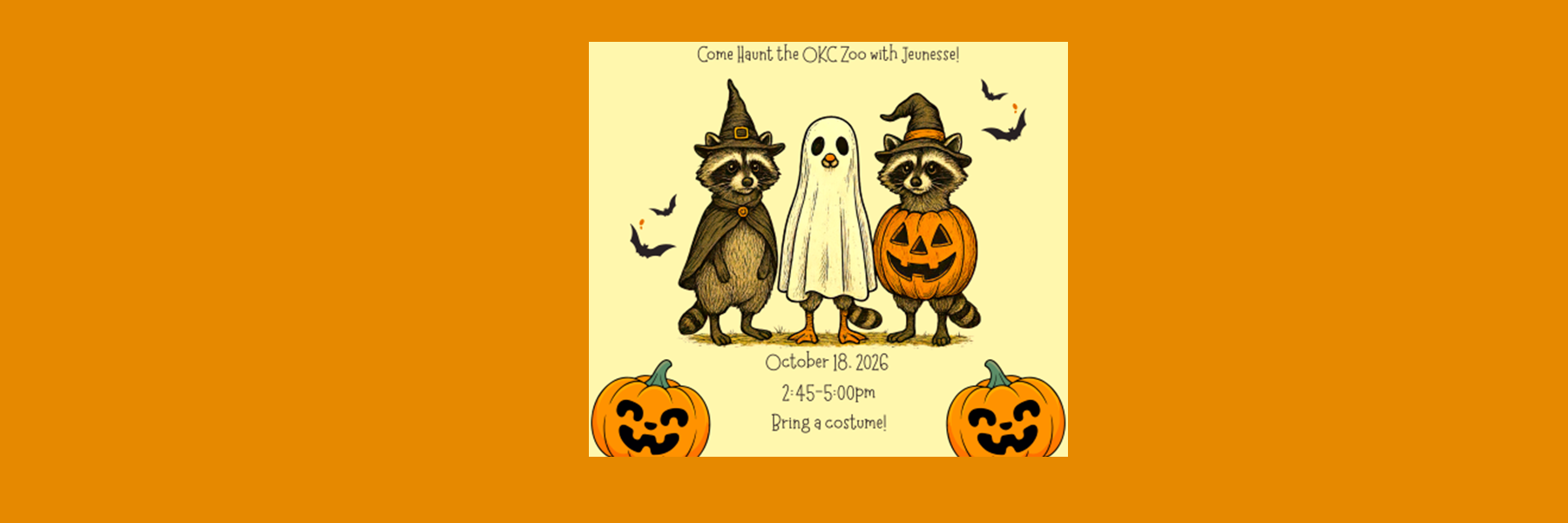 Jeunesse Haunt the Zoo Student Halloween Event!🎃