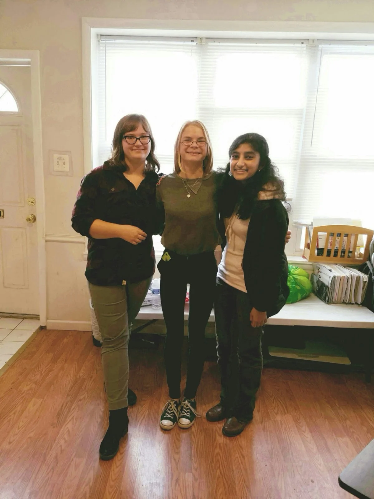 Preeti along with peers Emily Oldham & Krista Przywara at RAP’s first Saturday tutoring session held at the Bhutanese community center in Philadelphia. Photo courtesy of Preeti Krishnamani.