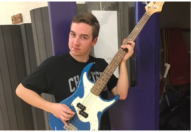 Joe Hackman received the Writer of the Month award for the February edition of the Force File. The award was given for his article Learning to Understand Part I--an interview with a science teacher at Charter. Photo courtesy of Joe Hackman.