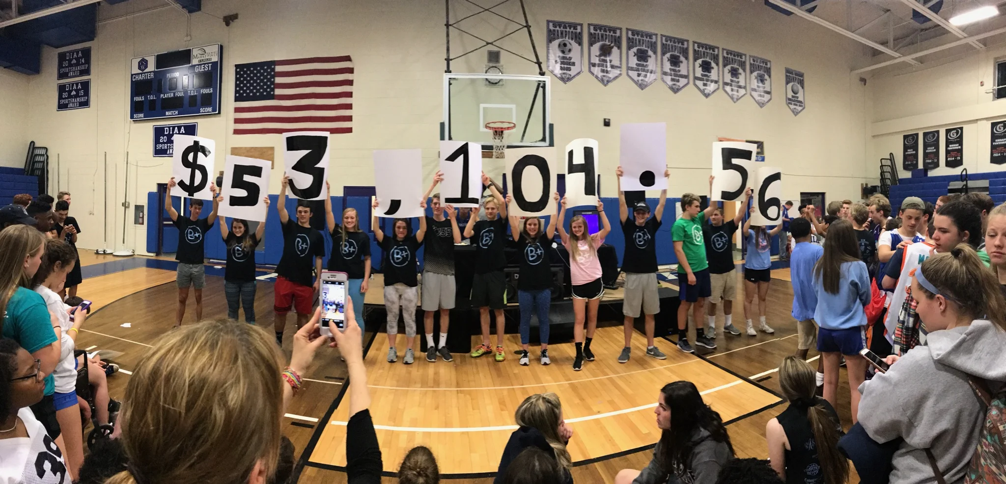 The Grand Total: Jefferson Council announces the money raised from CHVRTERTHON. Photo by Felipe Rocha.