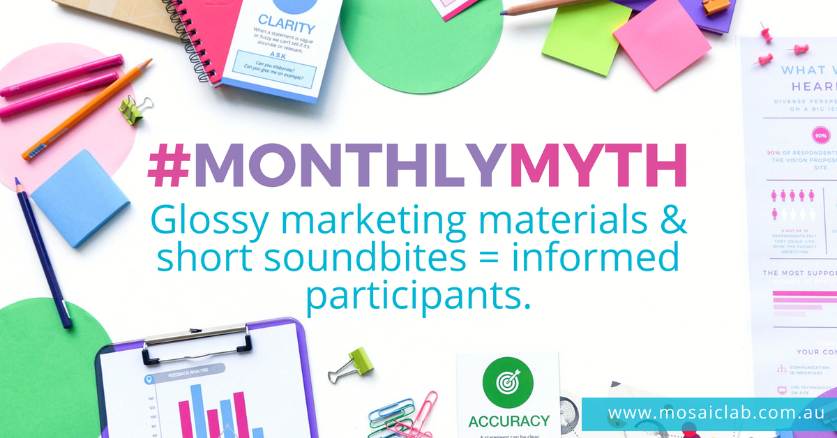 #MonthlyMyth - Informed participants - Engagement