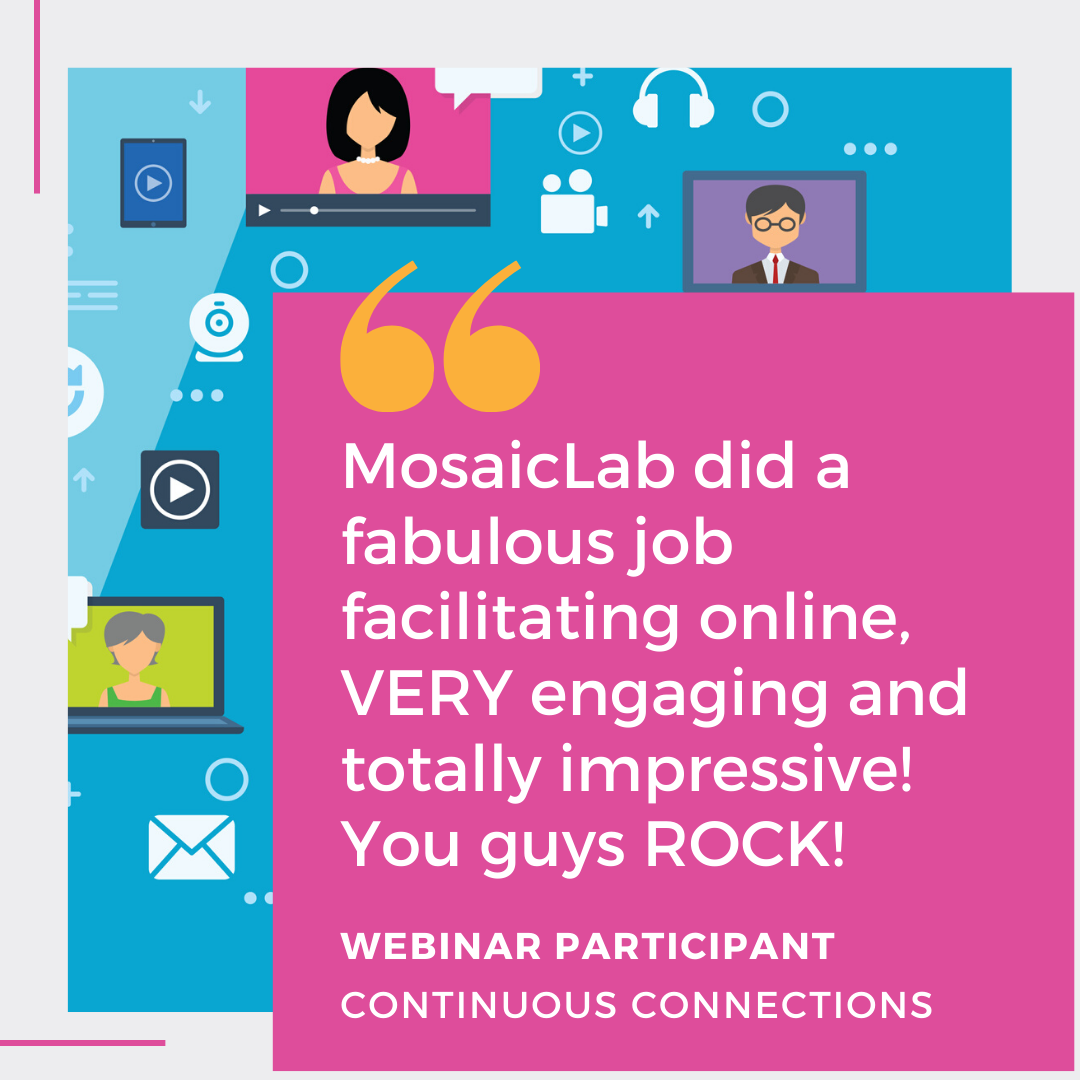 MosaicLab webinar testimonial quote