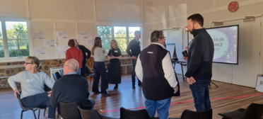 The MCSC team working together in a facilitated strategic workshop with MosaicLab