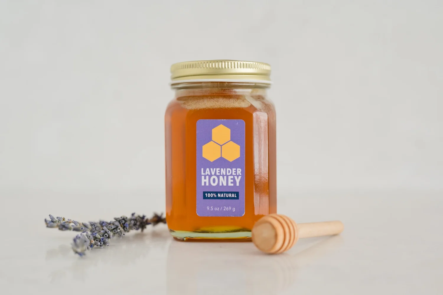 honey☻ Lavender Infused Honey 9.5oz — The Lavender Apple | Lavender Farm