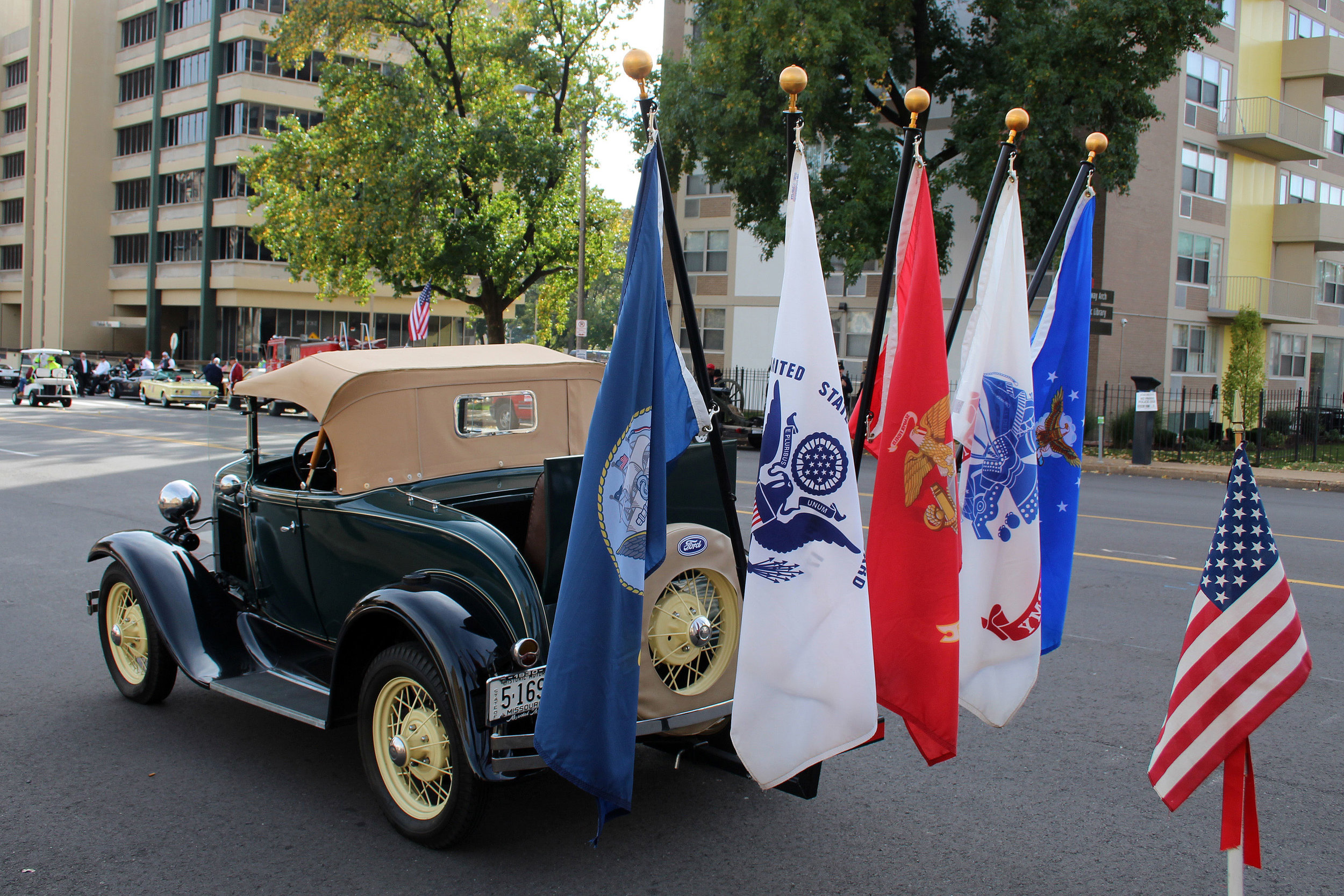  Tom Wagner's '30 Roadster led the group of Model A's 