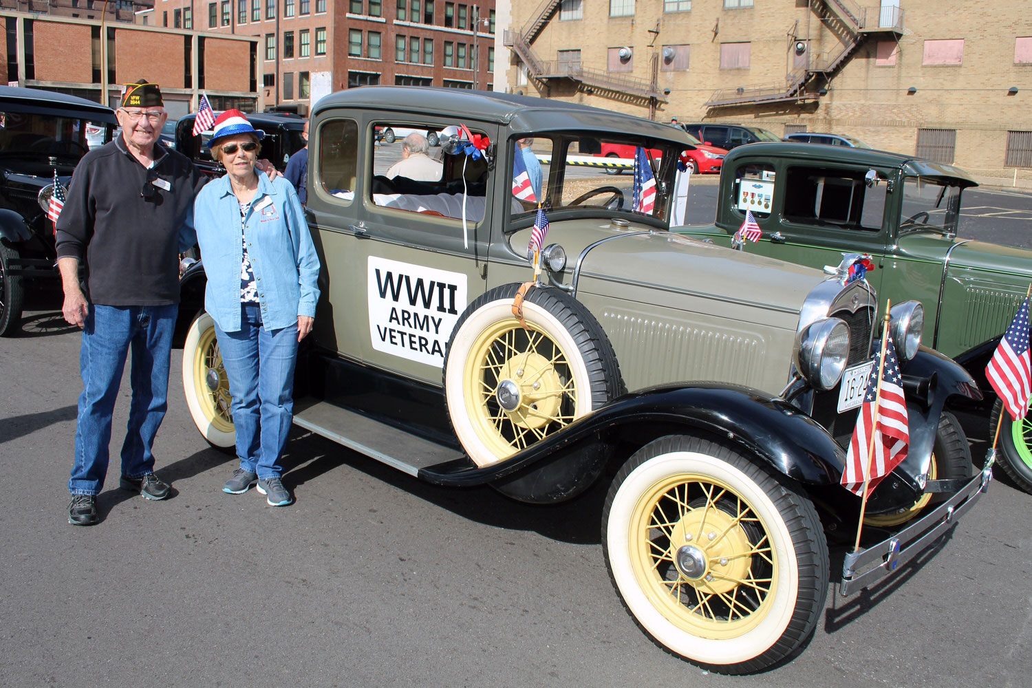  WWII Vet Gene &amp; Alberta Appelbaum with their '31 Coupe 