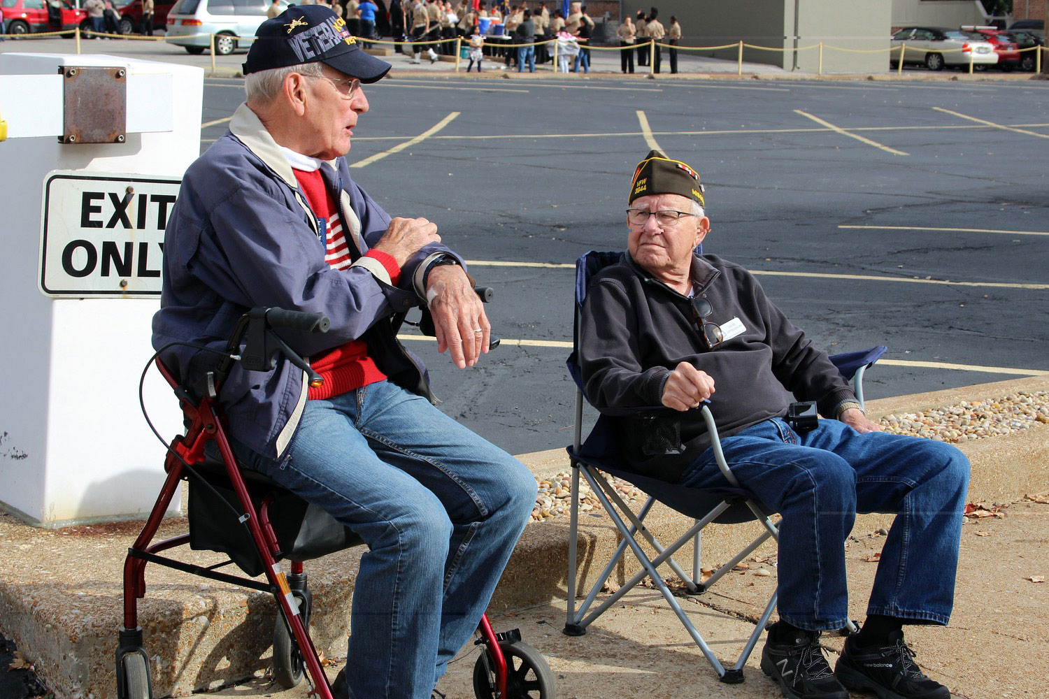   Korean War Vet Gene Wetzel &amp; WWII Vet Gene Appelbaum from our club  