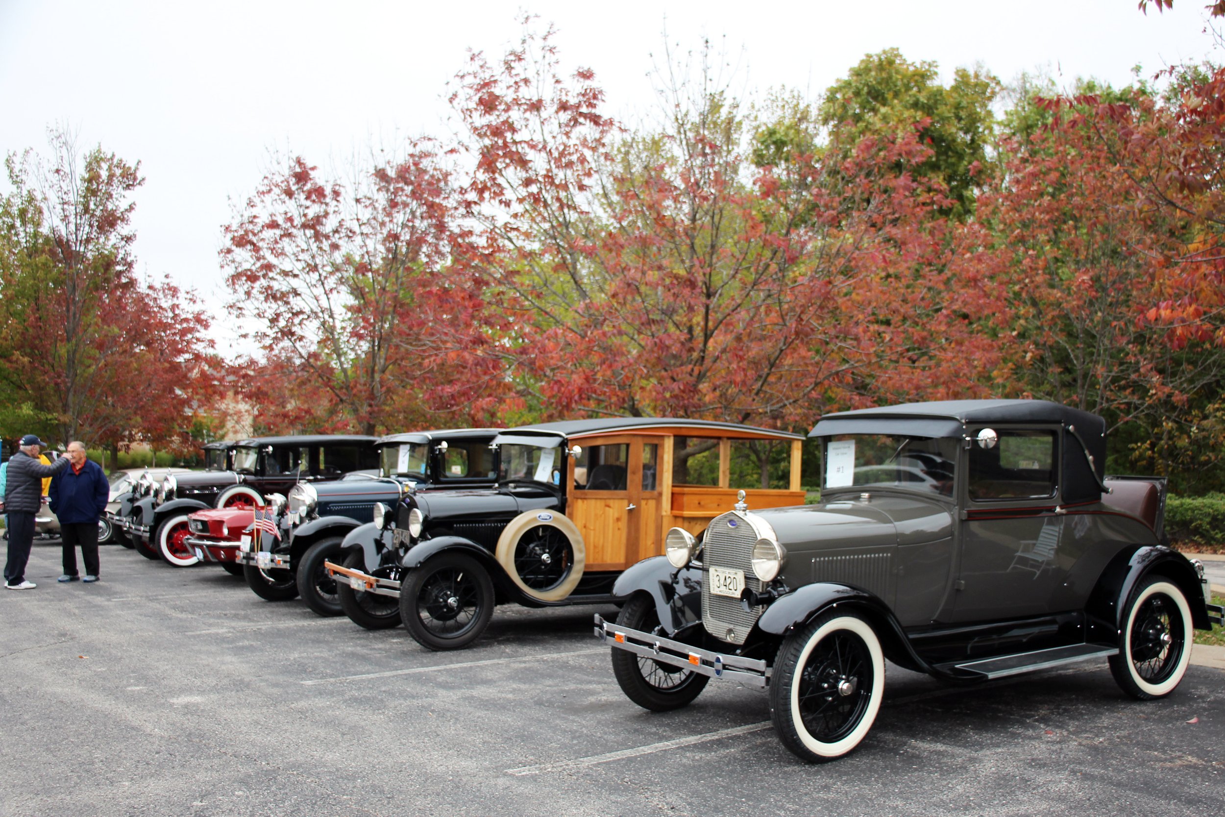    All 5 Model A's that were displayed (as seen from the right)   