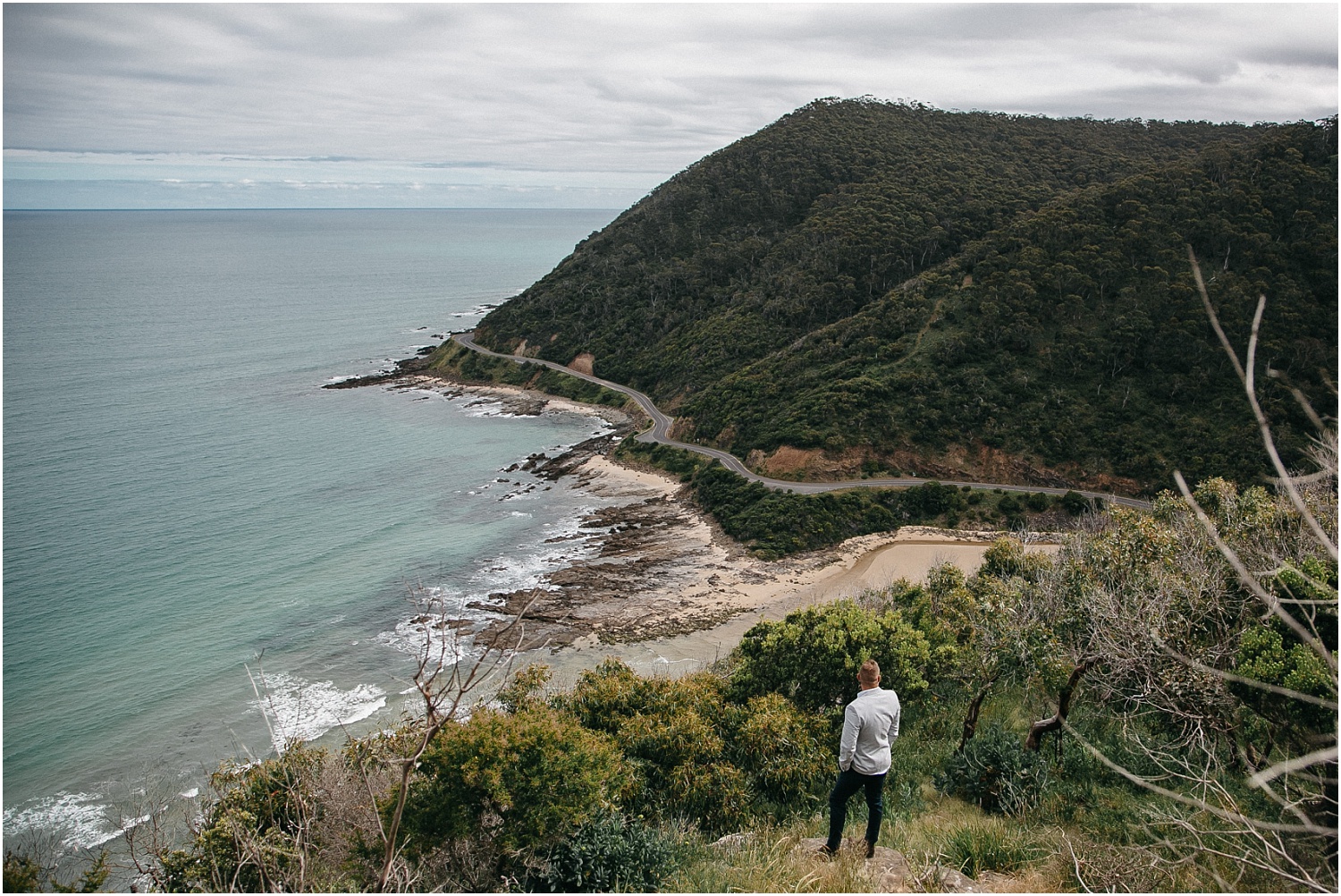 Renee and Ash's real elopement in Lorne on the Great Ocean Roadwith the ceremony at erskin falls._0049.jpg