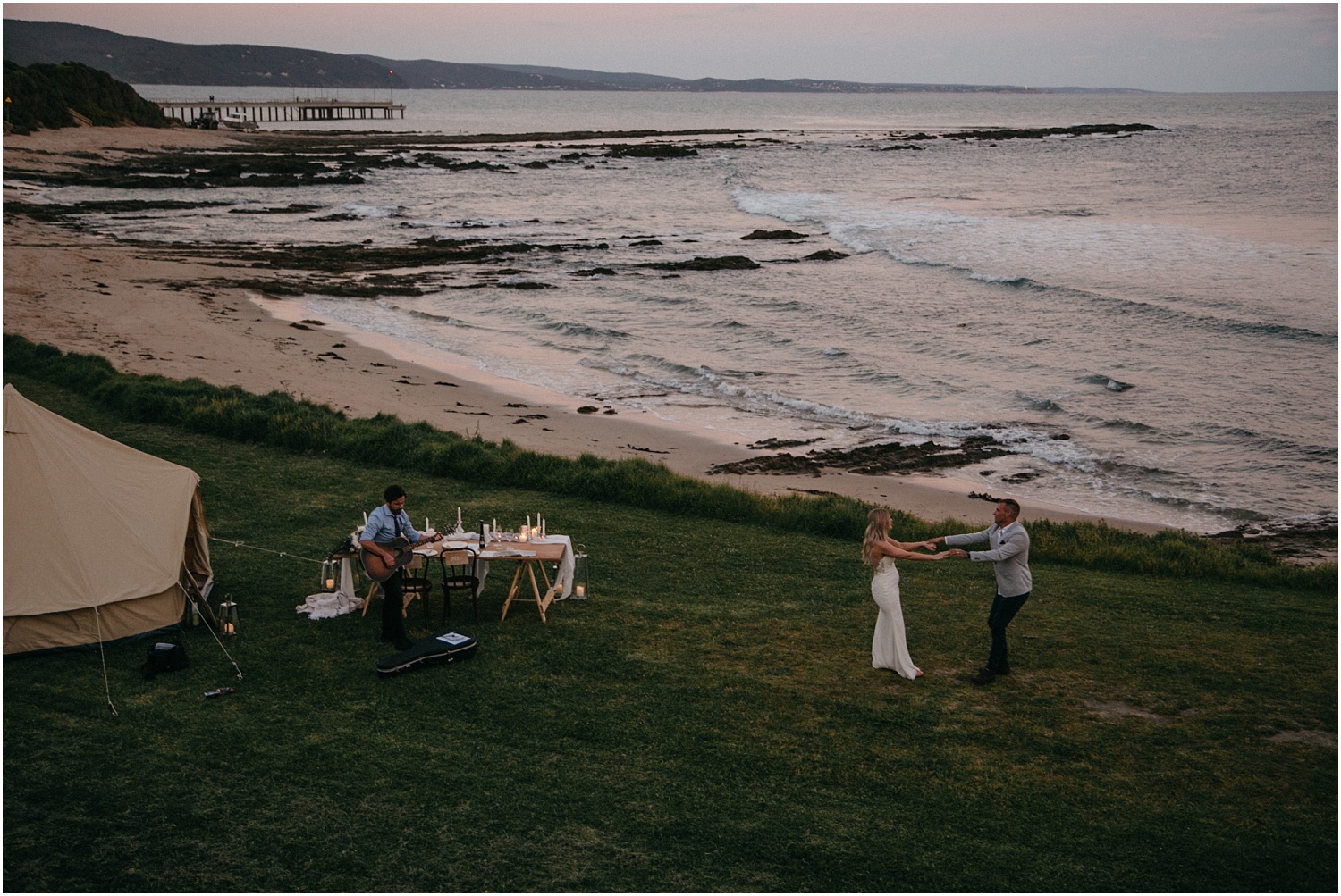Renee and Ash's real elopement in Lorne on the Great Ocean Roadwith the ceremony at erskin falls._0128.jpg